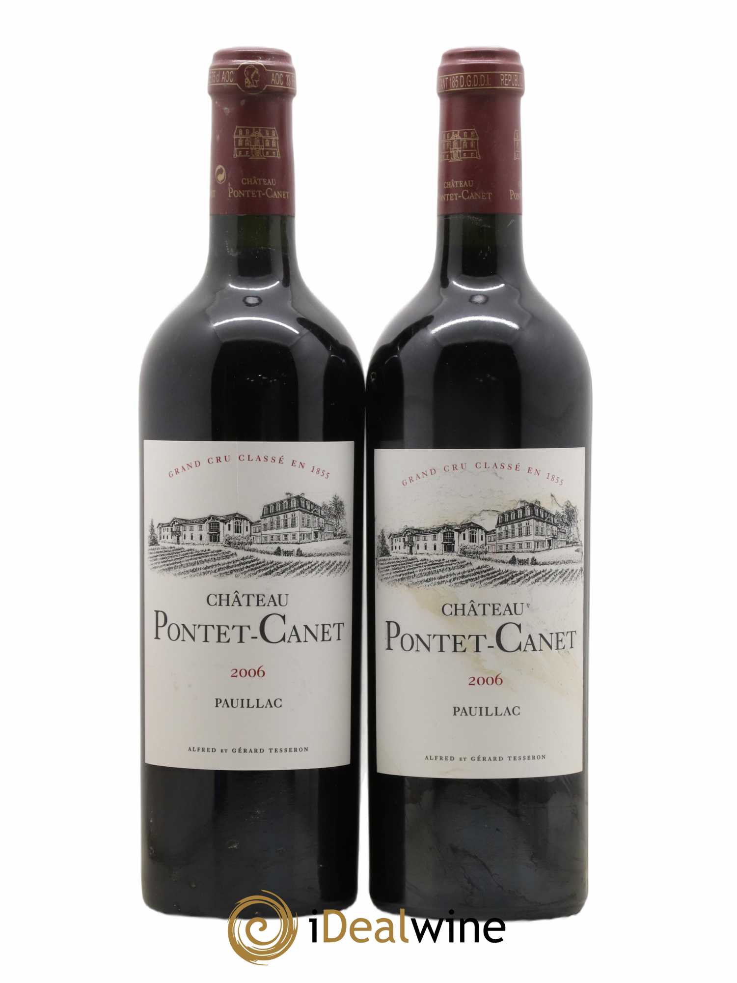 Château Pontet Canet 5ème Grand Cru Classé 2006 - Lot de 2 bouteilles - 0