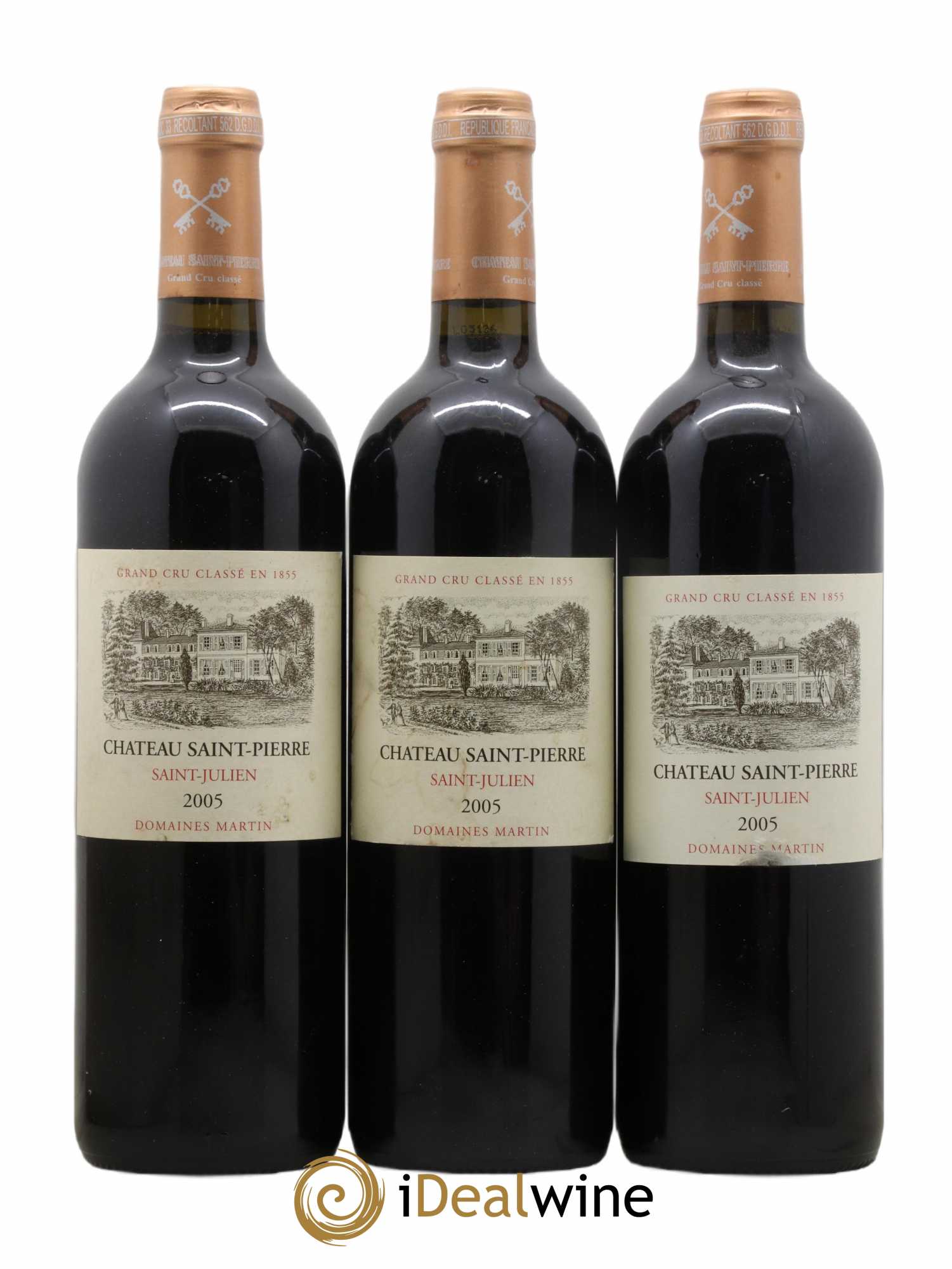 Château Saint-Pierre 4ème Grand Cru Classé 2005 - Lot de 6 bouteilles - 1