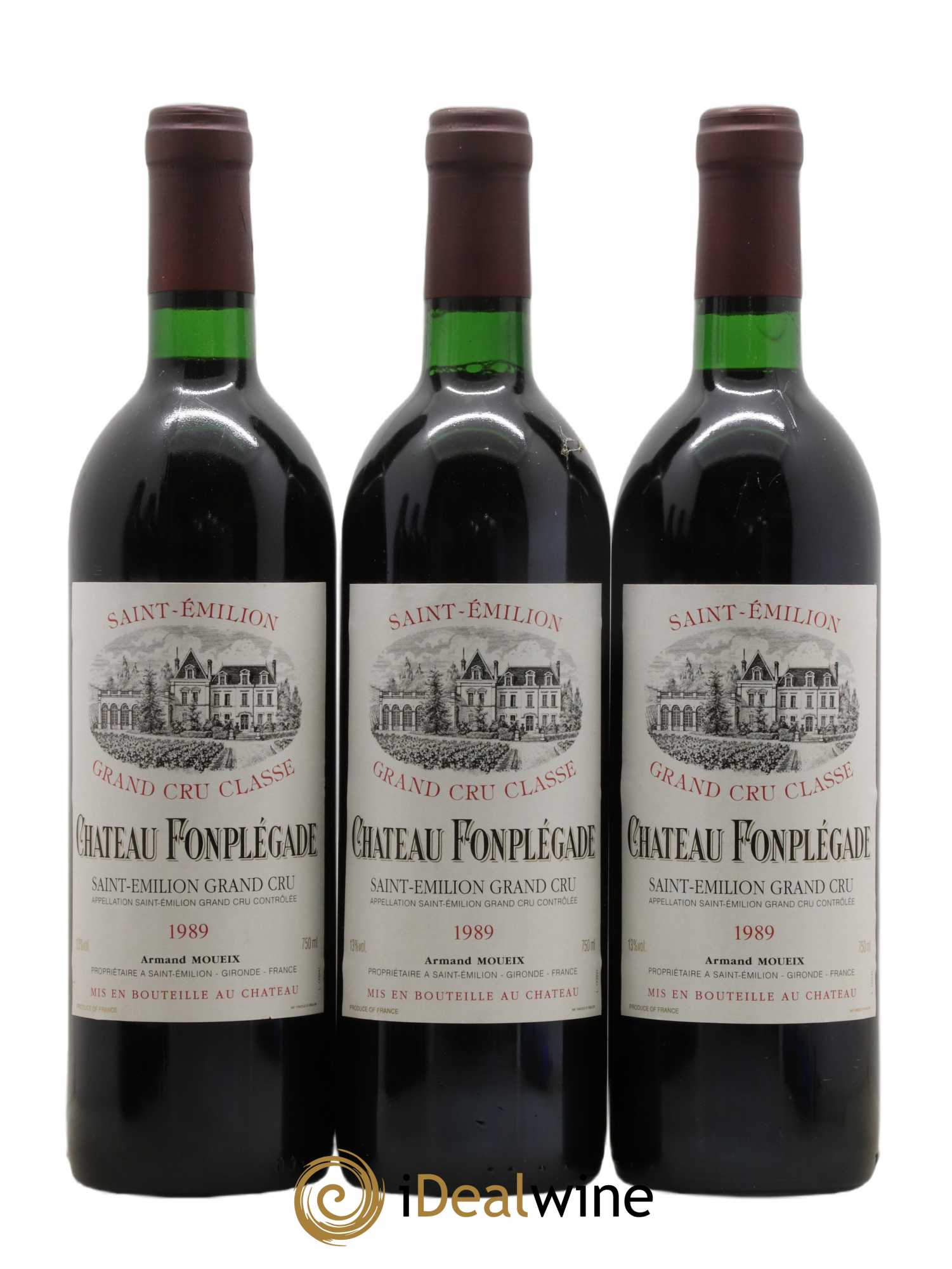 Château Fonplegade Grand Cru Classé 1989 - Lot de 12 bouteilles - 4