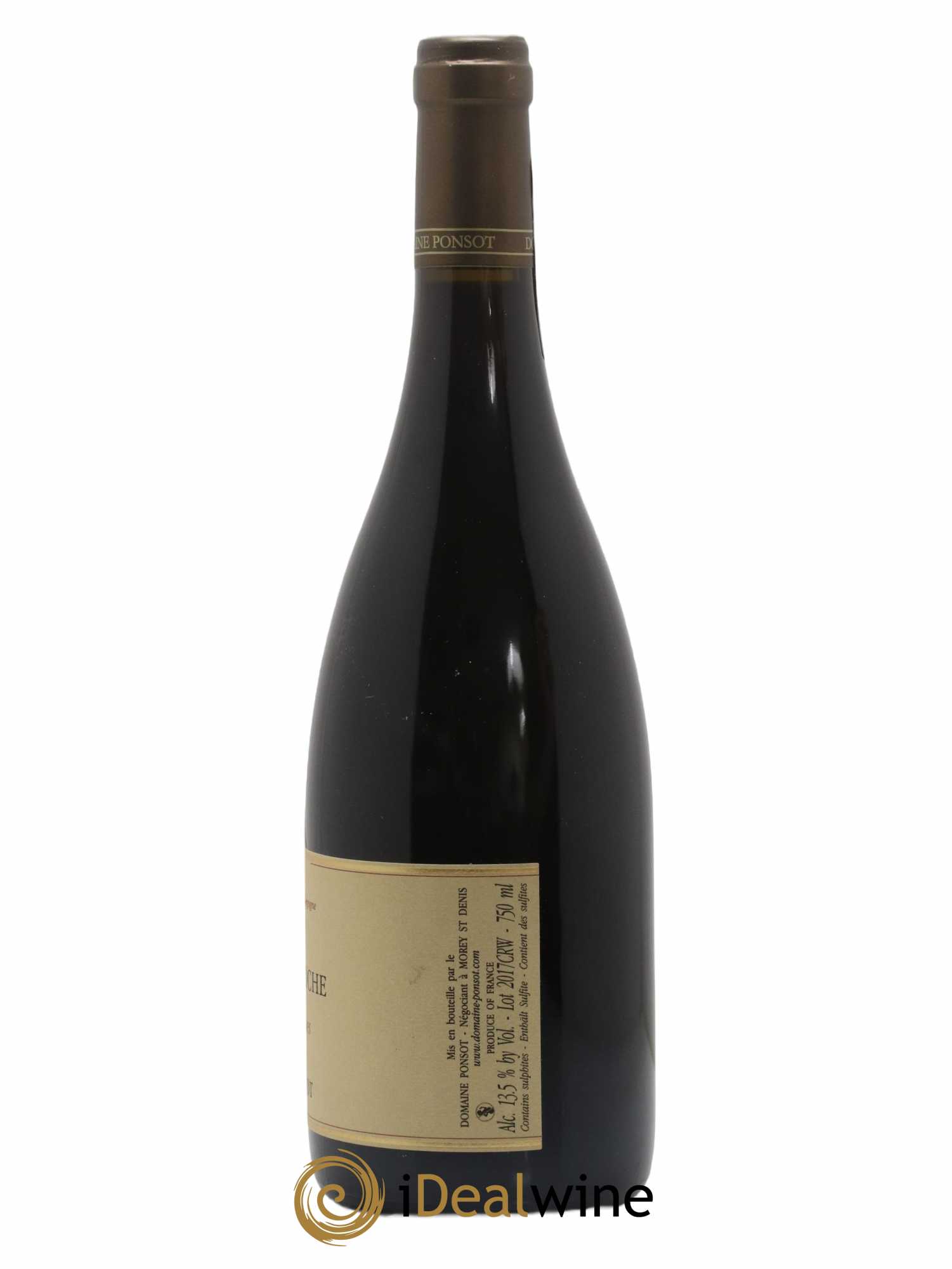 Clos de la Roche Grand Cru Vieilles Vignes Ponsot (Domaine) 2017 - Lot de 1 bouteille - 1