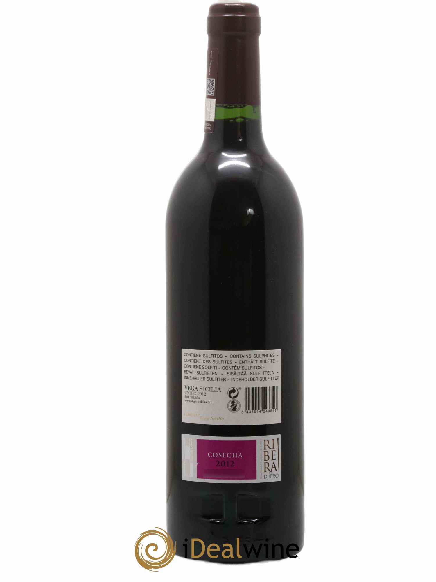 Ribera Del Duero DO Vega Sicilia Unico Famille Alvarez 2012 - Lot de 1 bouteille - 1