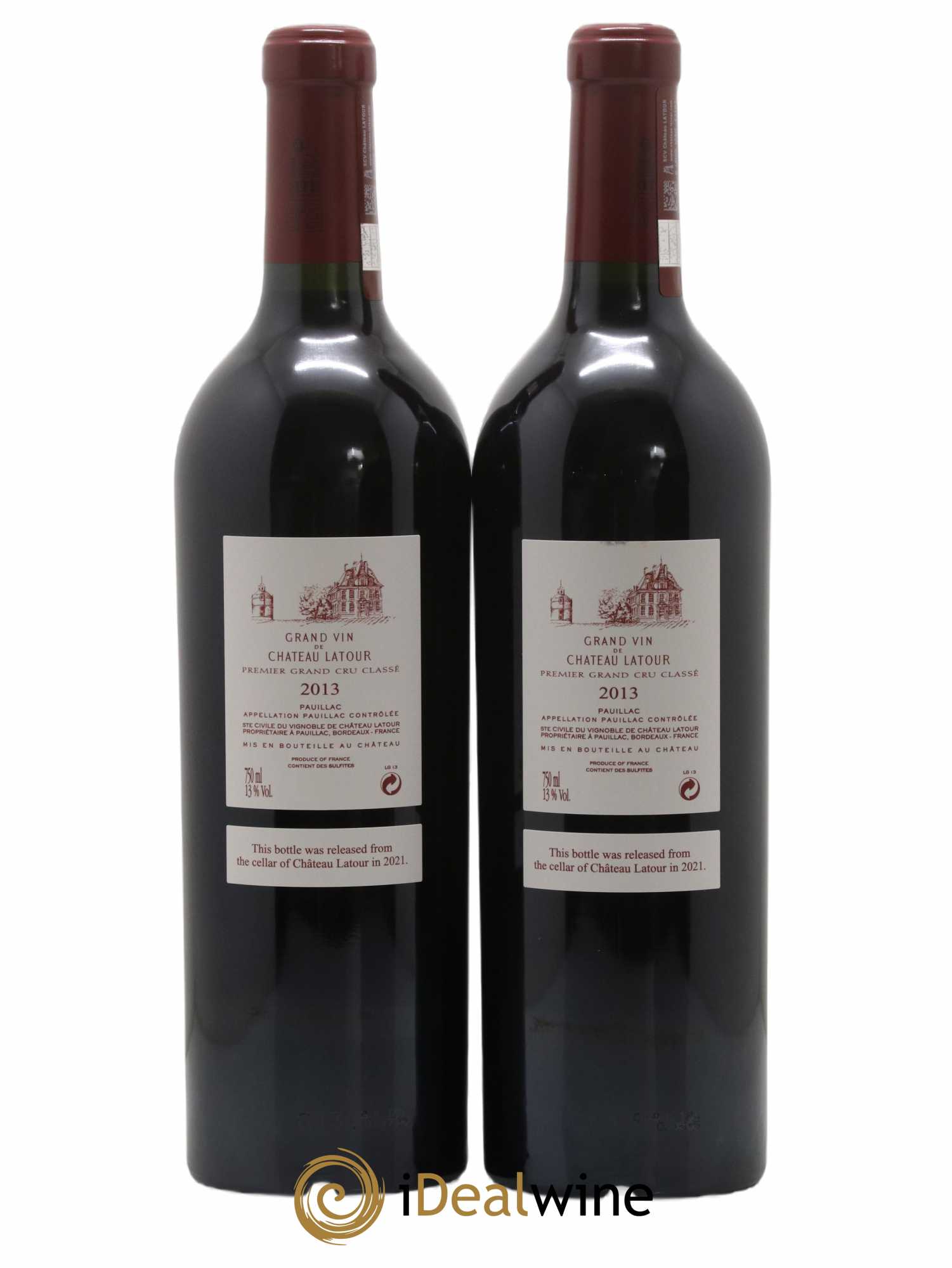Château Latour 1er Grand Cru Classé 2013 - Lot de 2 bouteilles - 1