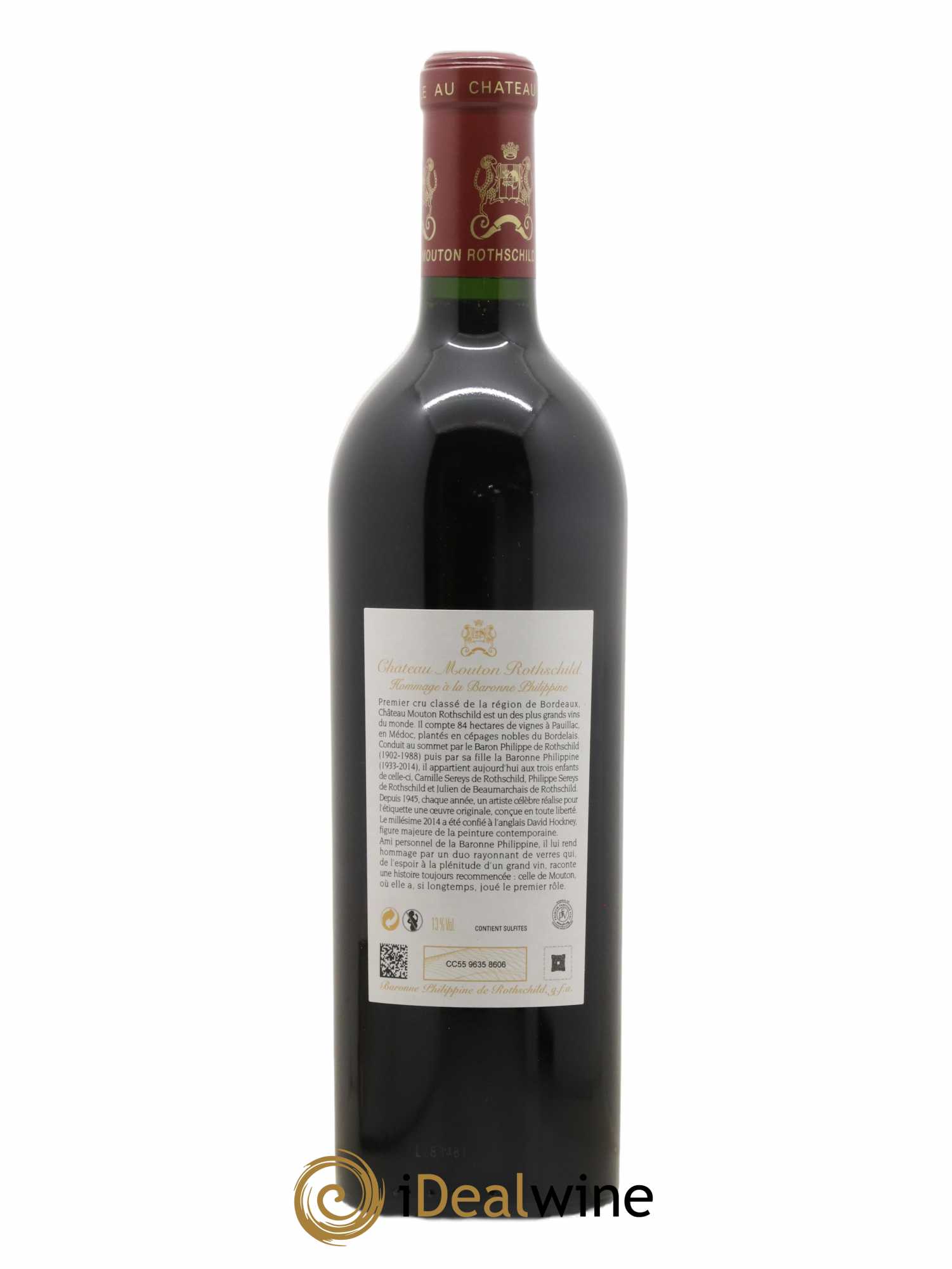 Château Mouton Rothschild 1er Grand Cru Classé 2014 - Lot de 1 bouteille - 1