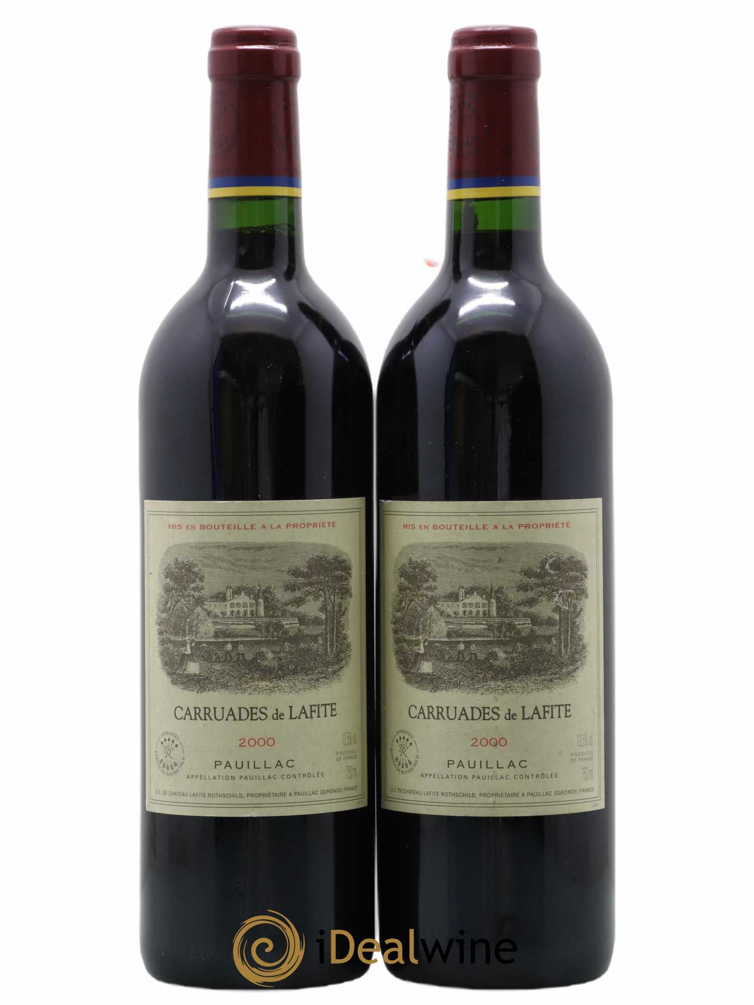 Carruades de Lafite Rothschild Second Vin 2000 - Lot de 2 bouteilles - 0