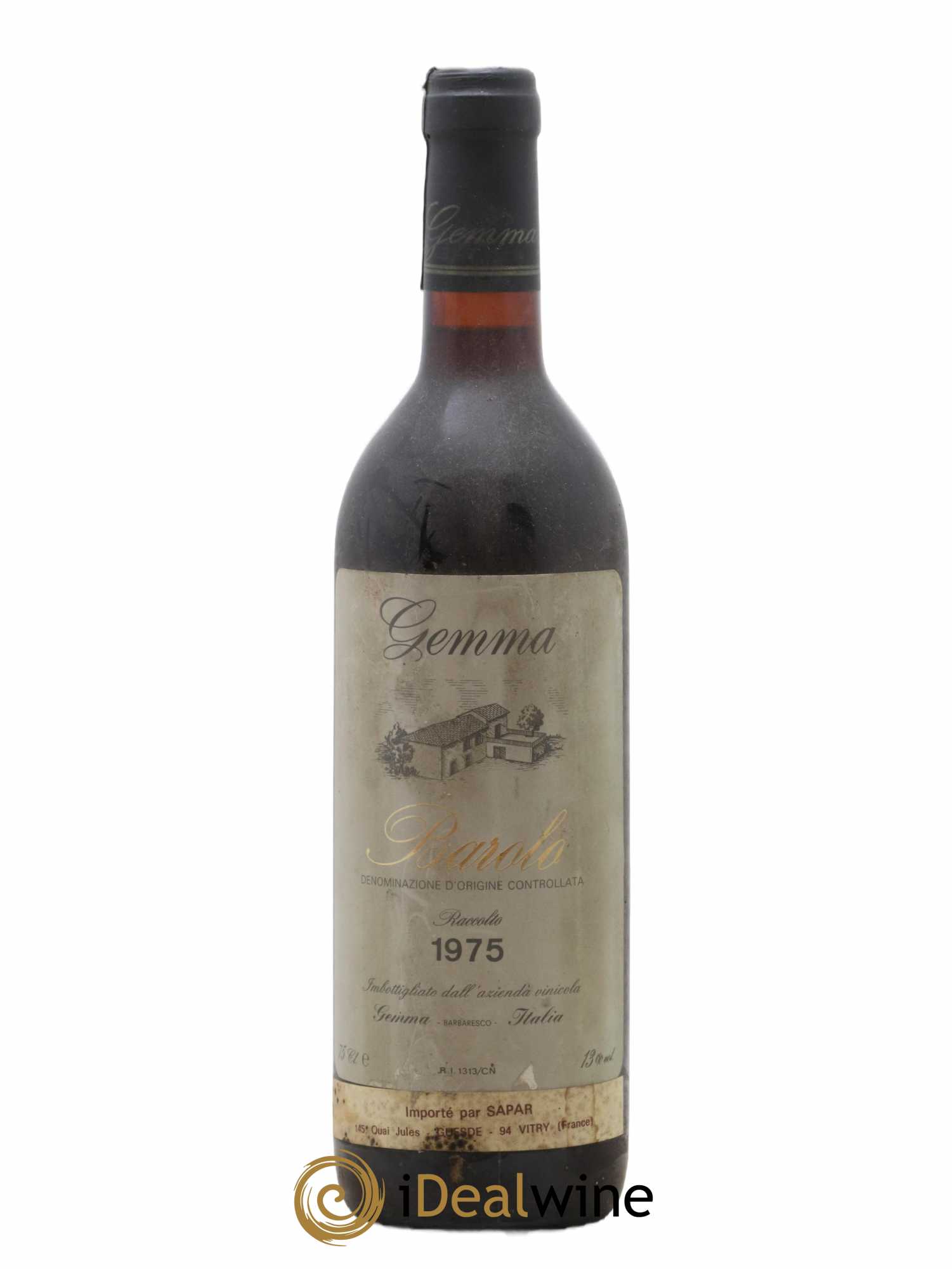 Barolo Gemma (sans prix de réserve) 1975 - Lot de 1 bouteille - 0