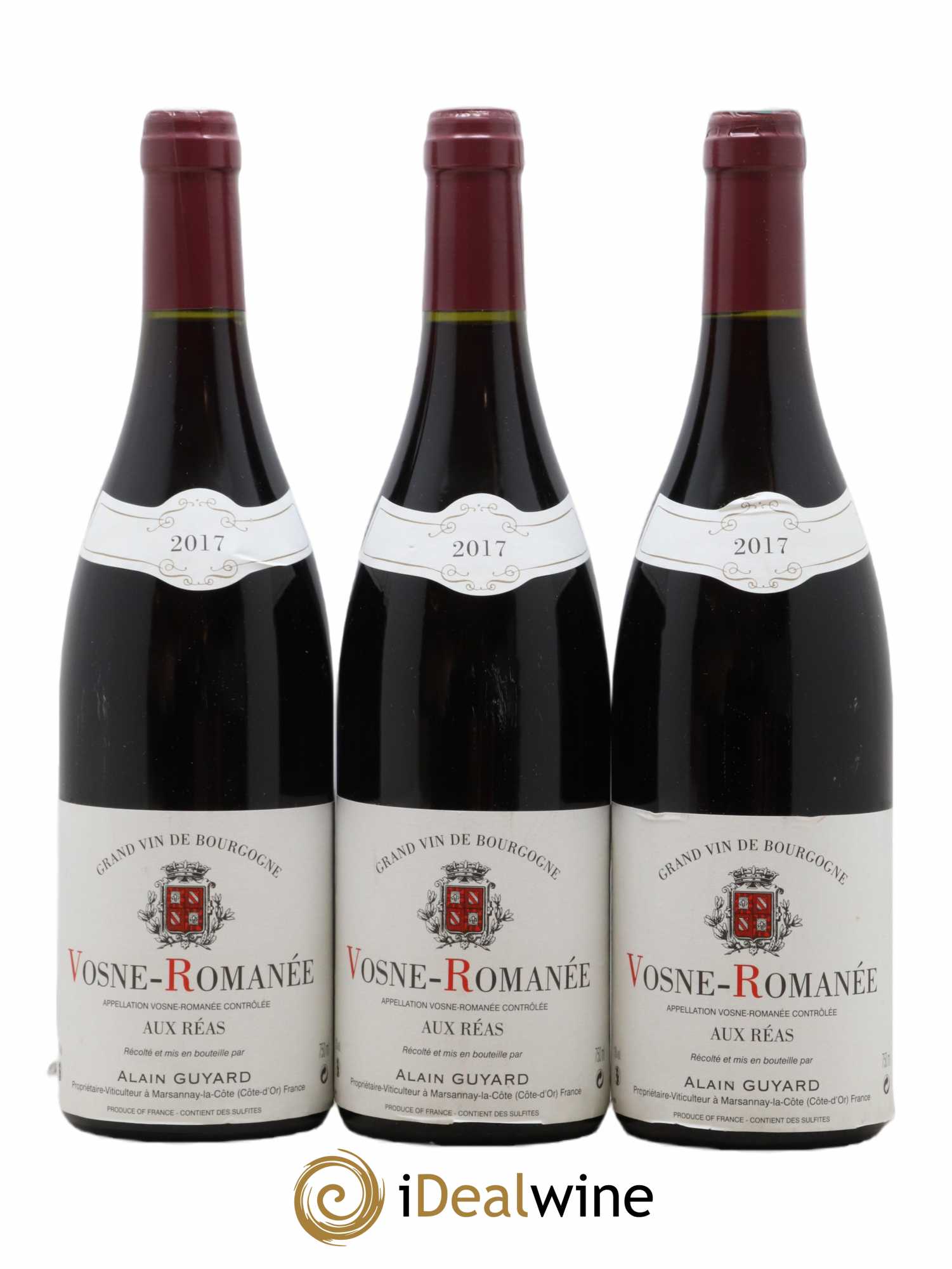 Vosne-Romanée Aux Réas Alain Guyard 2017 - Lot de 3 bouteilles - 0