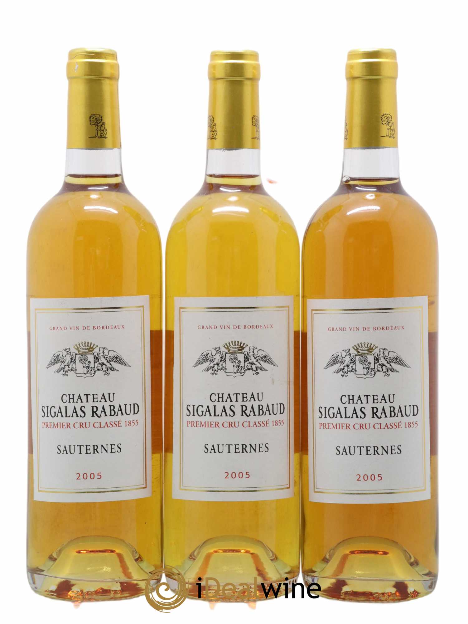 Château Sigalas Rabaud 1er Grand Cru Classé 2005 - Lot de 3 bouteilles - 0