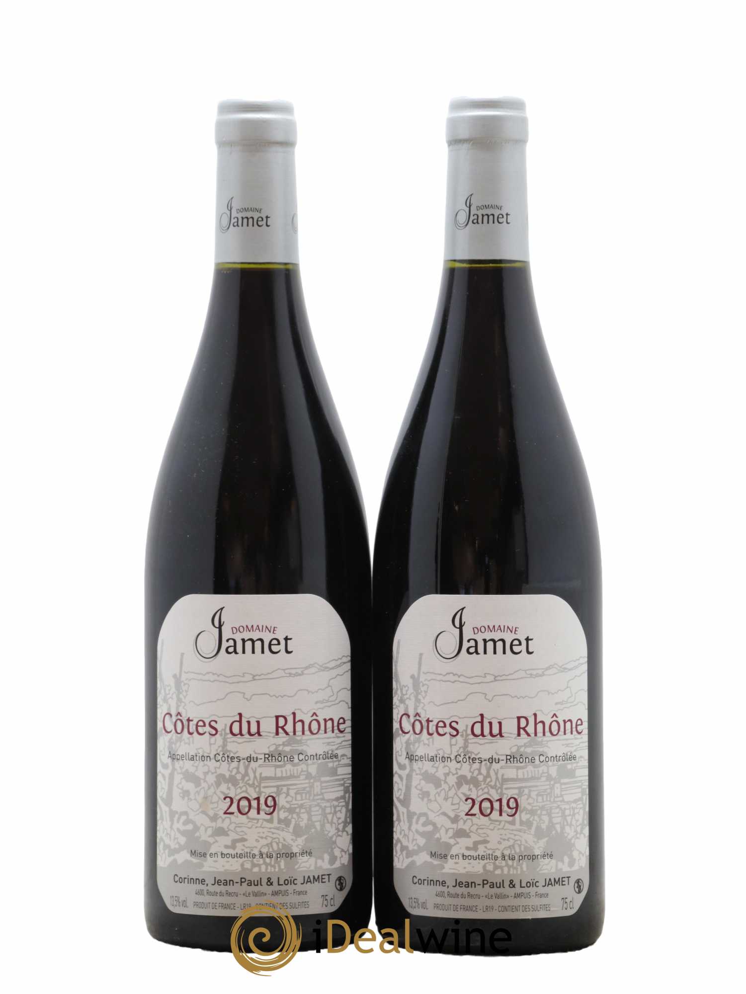Côtes-du-Rhône Jamet (Domaine) 2019 - Lot of 2 bottles - 0