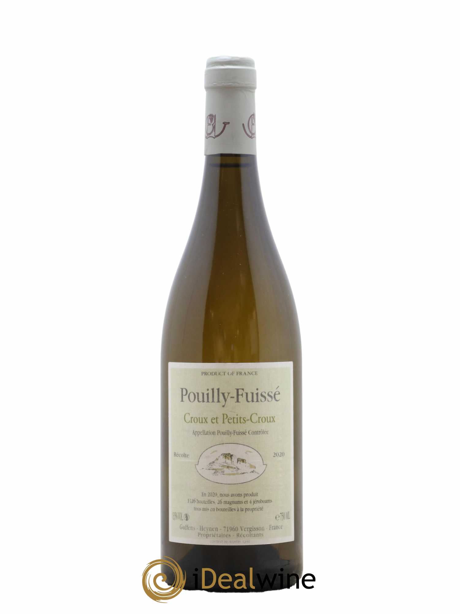 Pouilly-Fuissé Croux et Petits croux Guffens-Heynen 2020 - Lot de 1 bouteille - 0