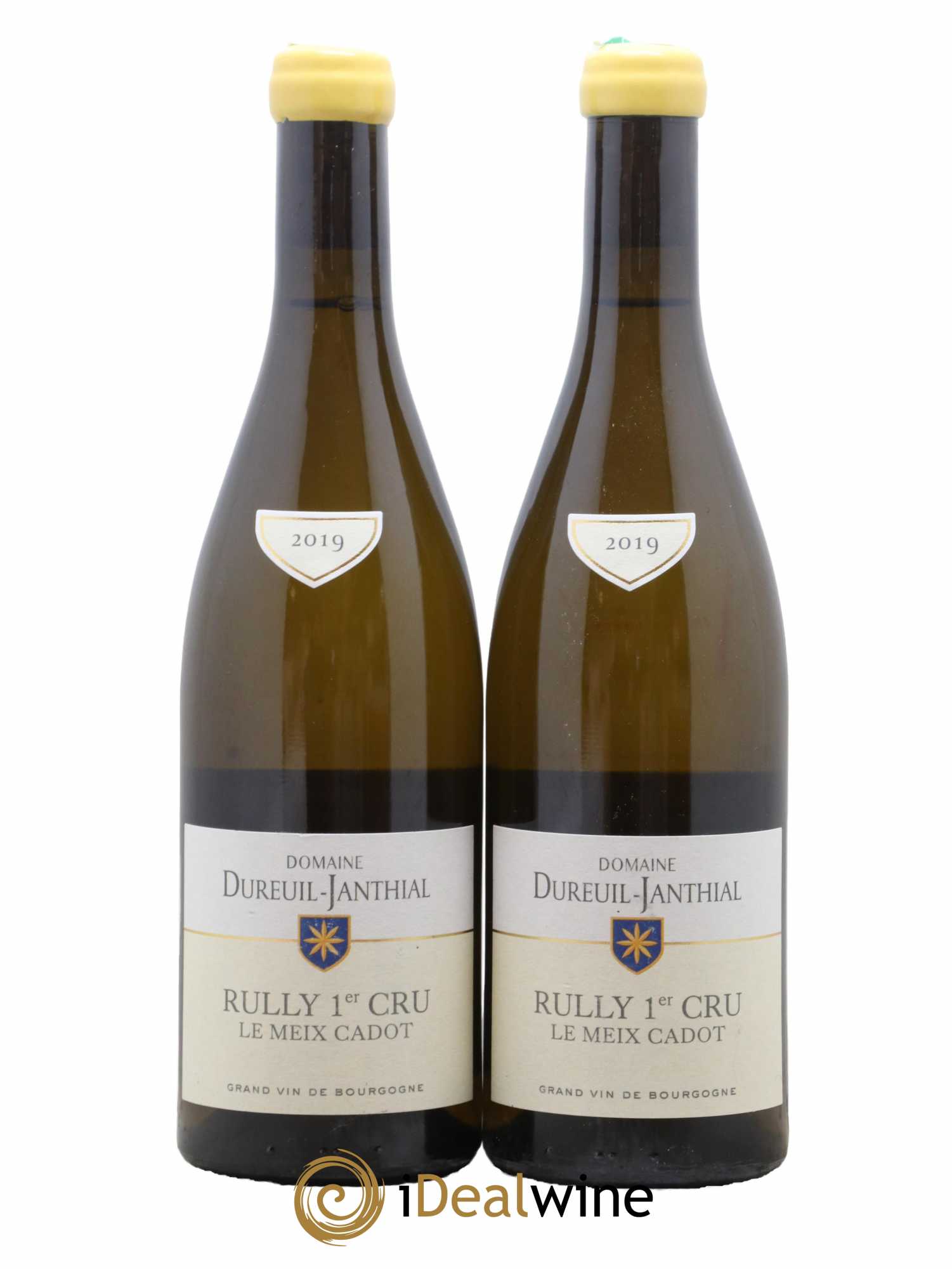 Rully 1er Cru Le Meix Cadot Vincent Dureuil-Janthial 2019 - Lot de 2 bouteilles - 0