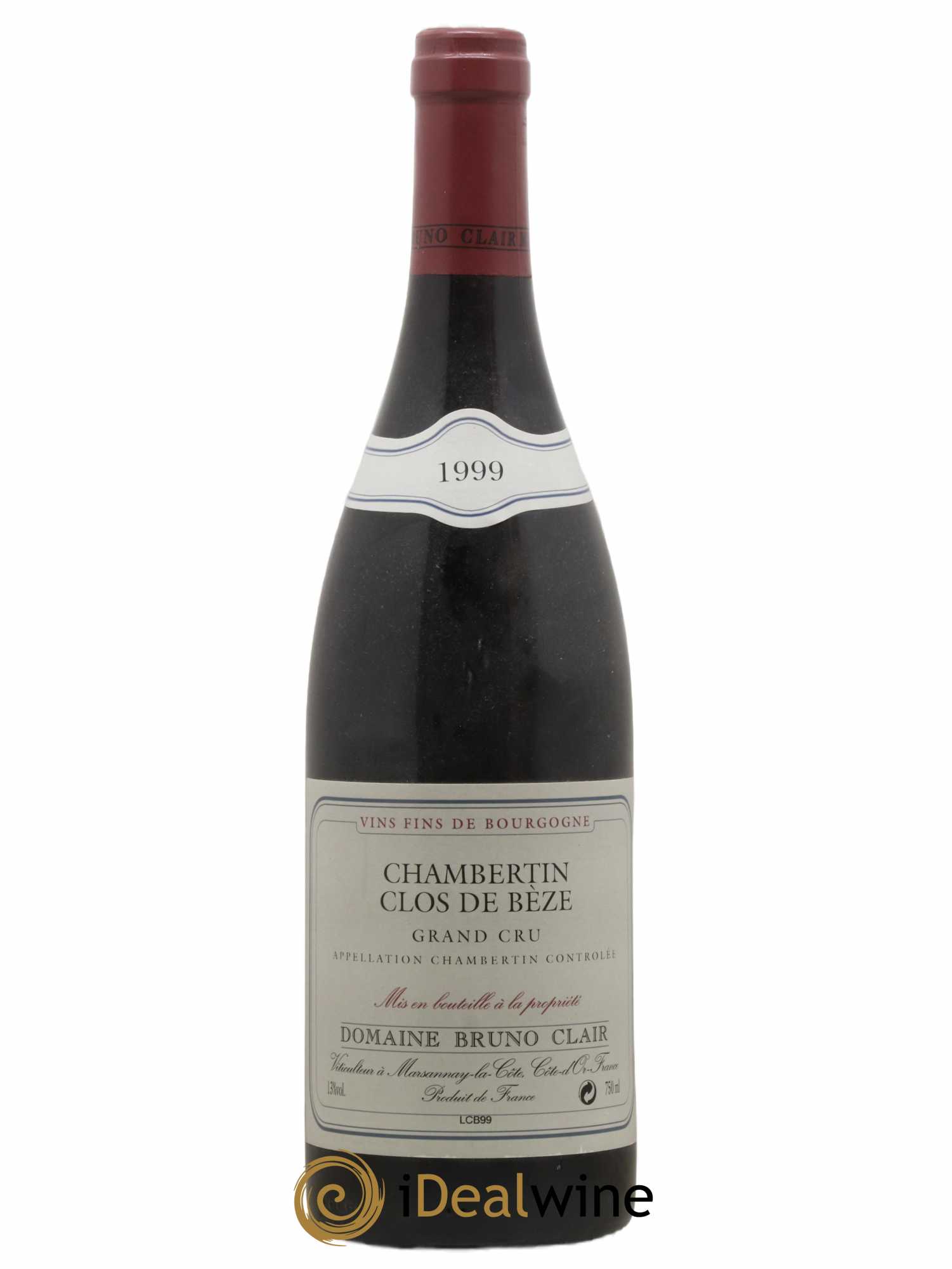 Chambertin Clos de Bèze Grand Cru Bruno Clair (Domaine) 1999 - Lot de 1 bouteille - 0