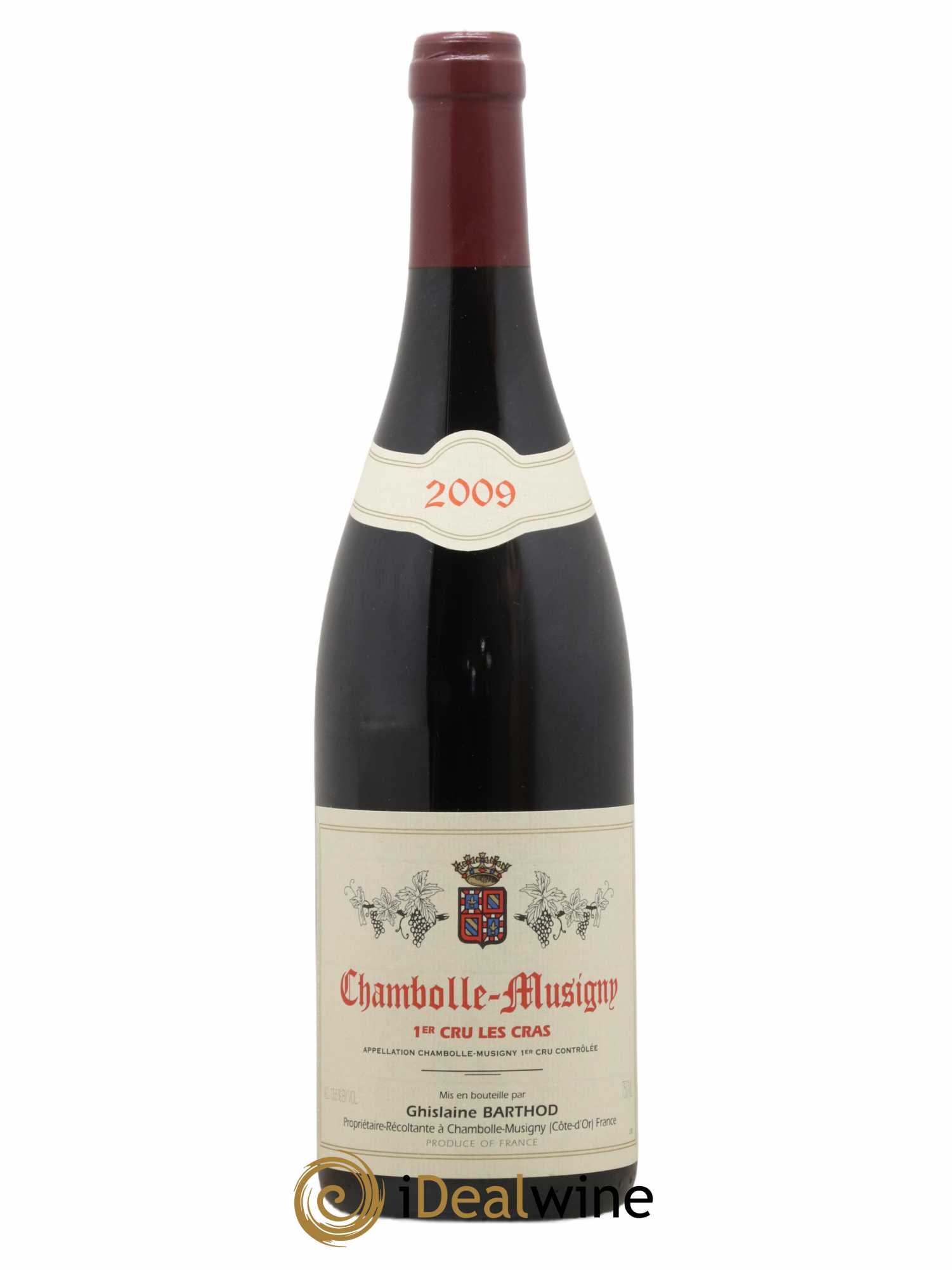 Chambolle-Musigny 1er Cru Les Cras Ghislaine Barthod 2009 - Lot de 1 bouteille - 0