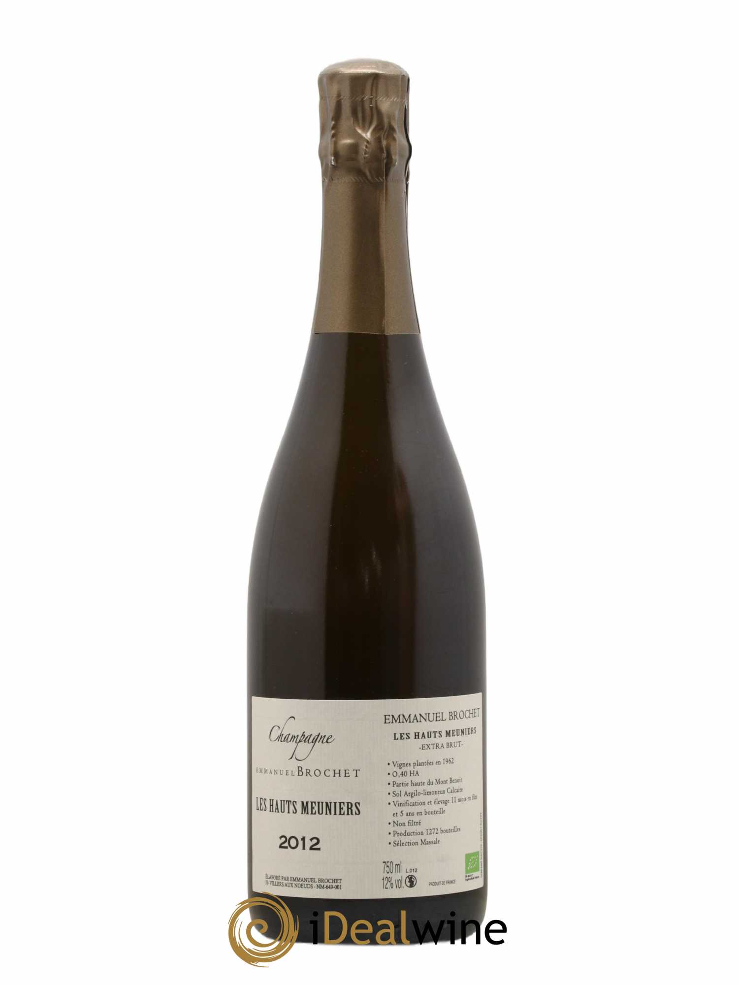 Les Hauts Meuniers Extra-Brut Emmanuel Brochet 2012 - Lot de 1 bouteille - 0
