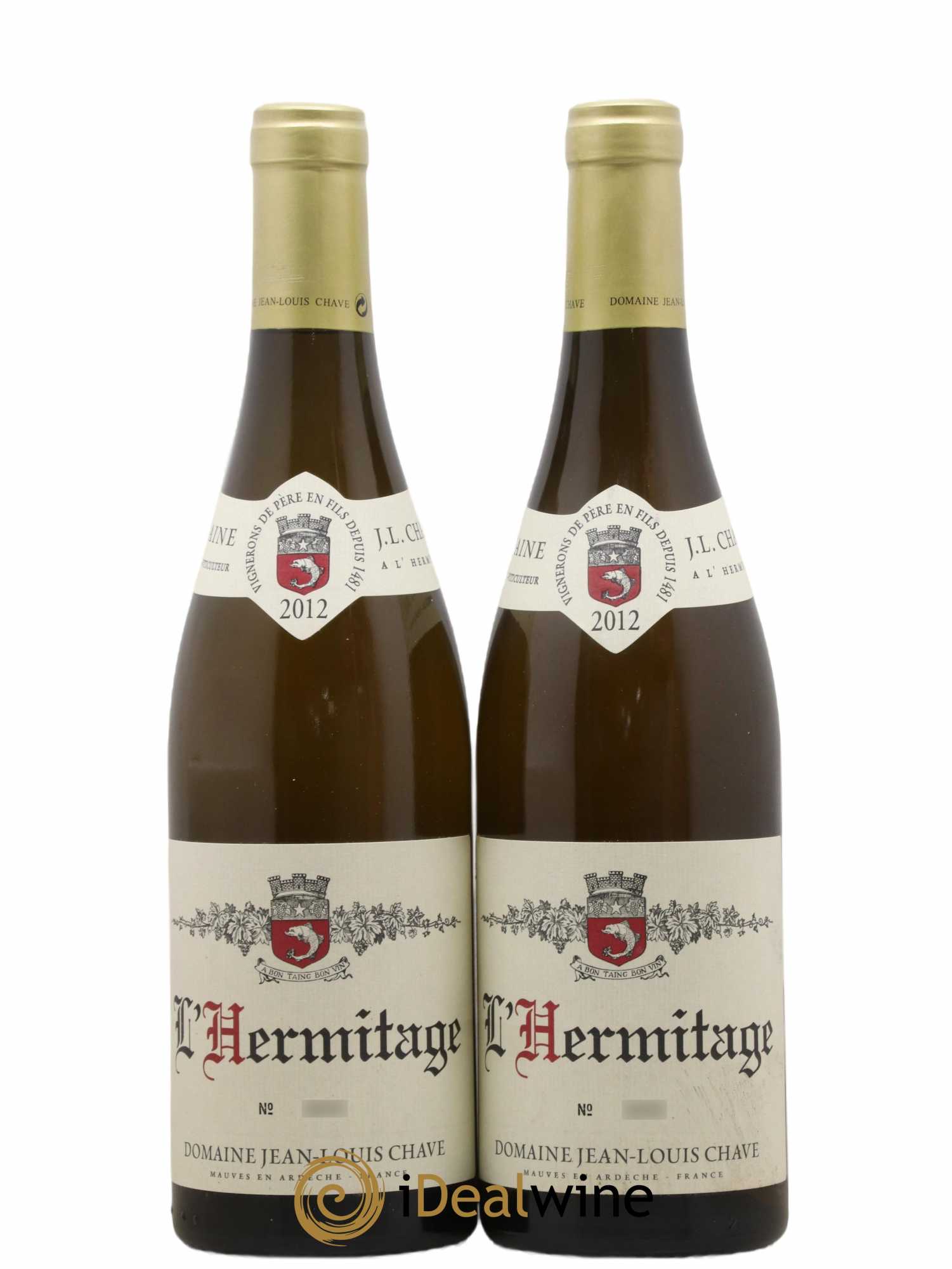 Hermitage Jean-Louis Chave 2012 - Lot de 2 bouteilles - 0