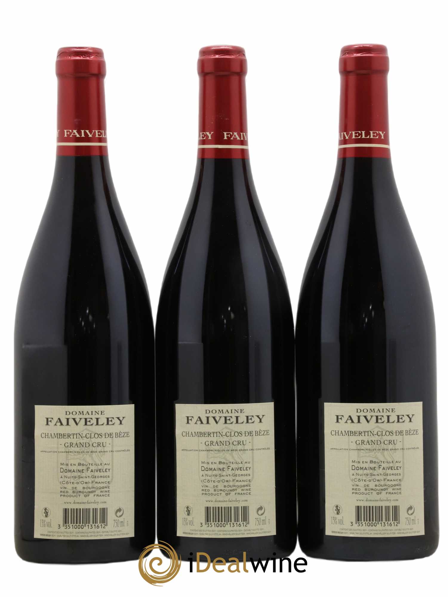 Chambertin Clos de Bèze Grand Cru Faiveley 2016 - Lot de 3 bouteilles - 1