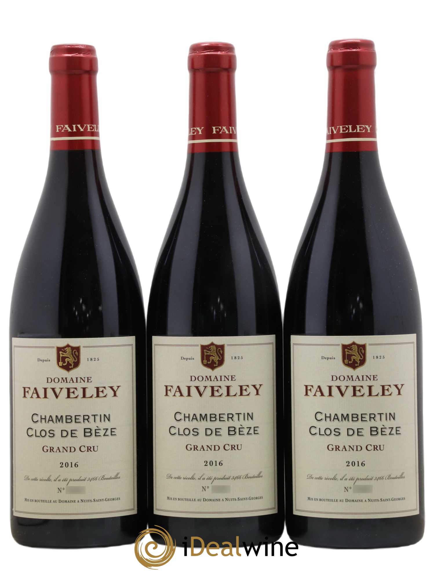 Chambertin Clos de Bèze Grand Cru Faiveley 2016 - Lot de 3 bouteilles - 0