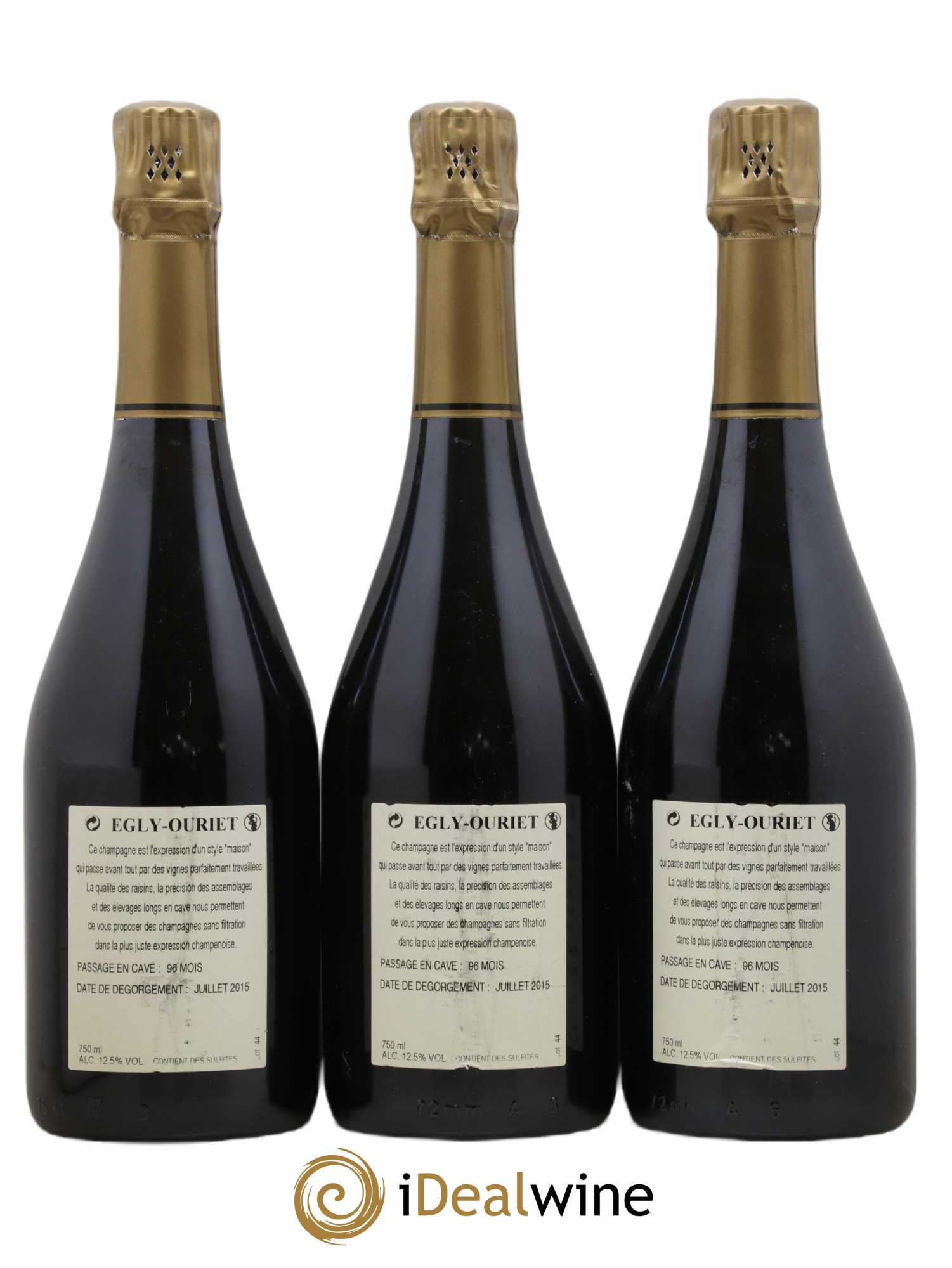 Ambonnay Vieilles Vignes Brut Millésimé Egly-Ouriet 2006 - Lot de 3 bouteilles - 1