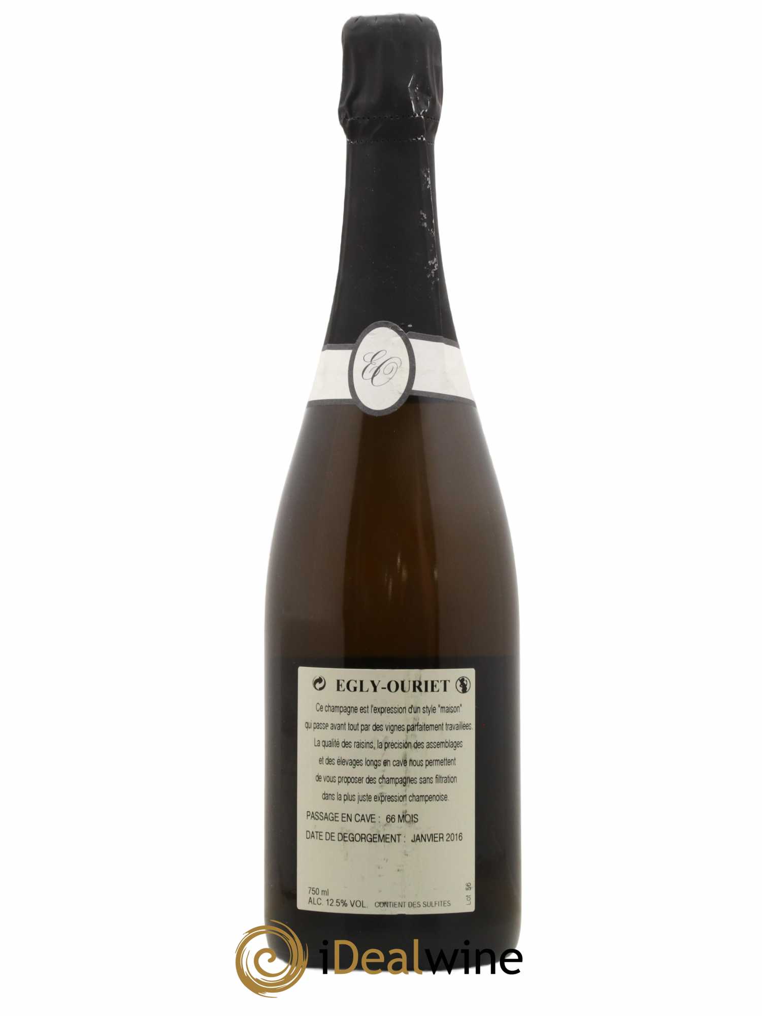 Blanc de Noirs Les Crayères Vieilles vignes Egly-Ouriet - Lot de 1 bouteille - 1