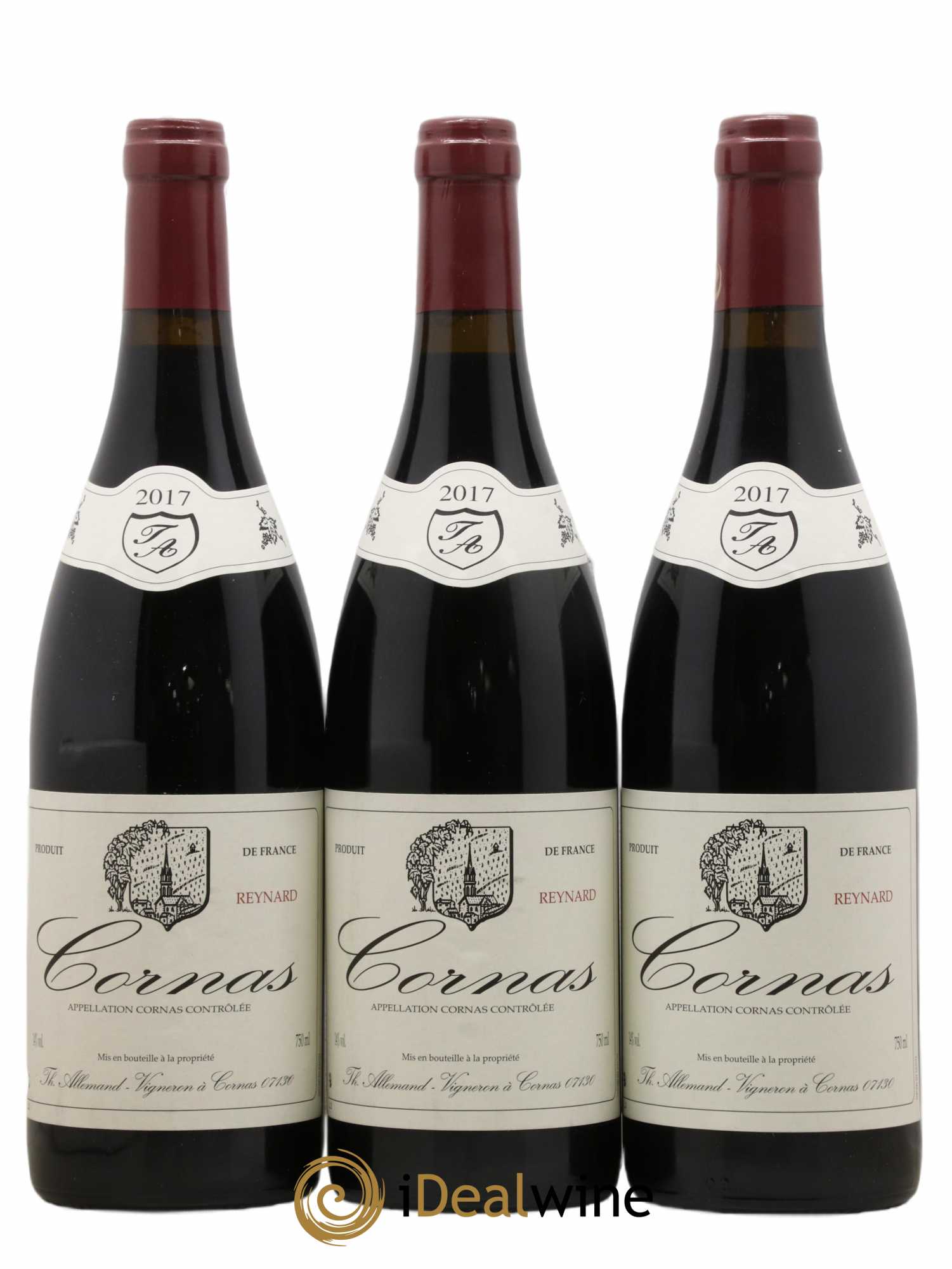 Cornas Reynard Thierry Allemand 2017 - Lot de 3 bouteilles - 0