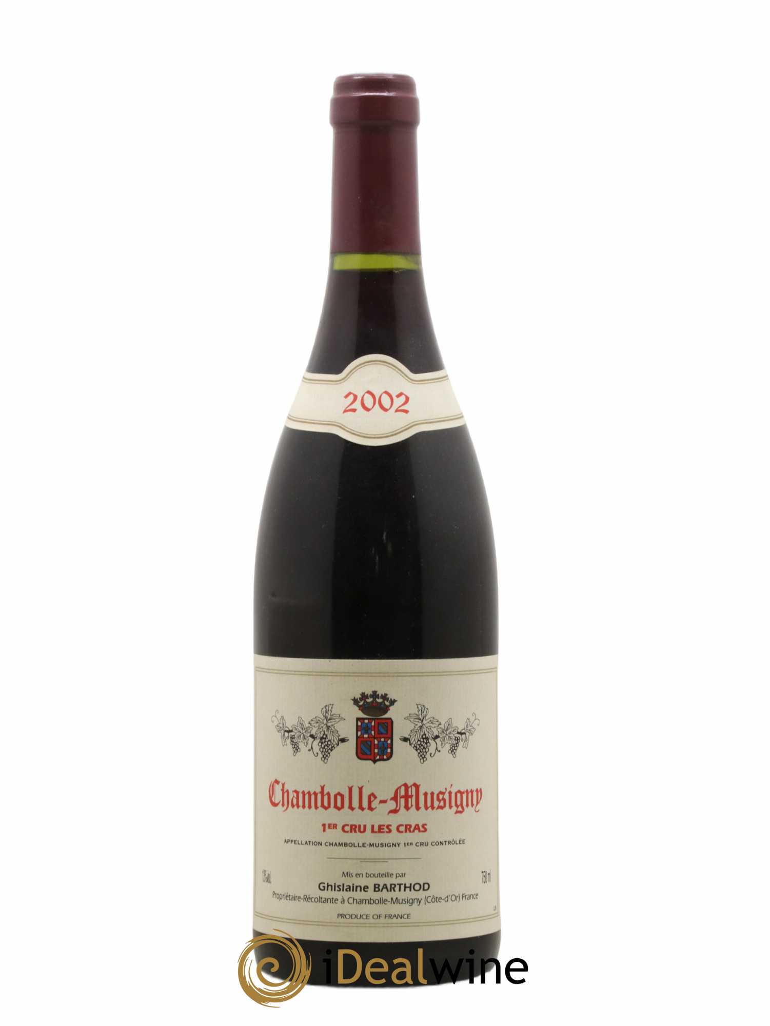 Chambolle-Musigny 1er Cru Les Cras Ghislaine Barthod 2002 - Lot de 1 bouteille - 0