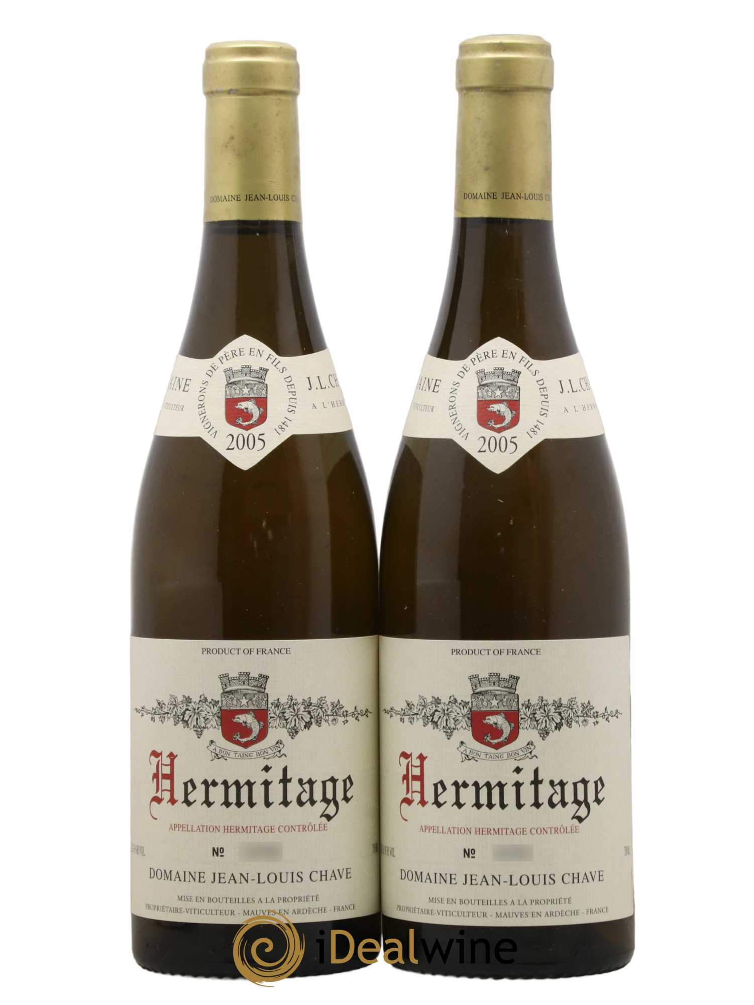 Hermitage Jean-Louis Chave 2005 - Lot de 2 bouteilles - 0