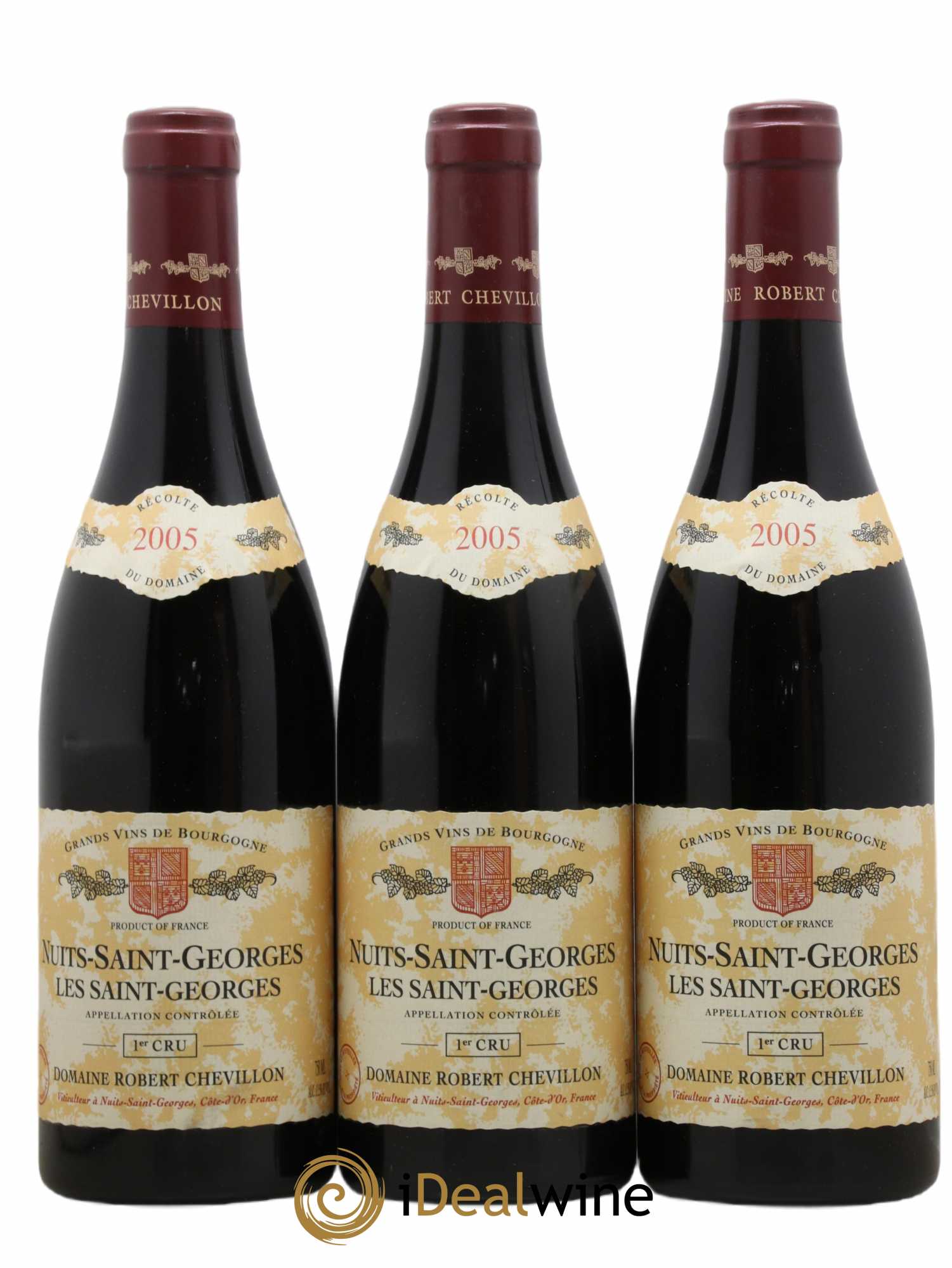 Nuits-Saint-Georges 1er Cru Les Saint Georges Robert Chevillon 2005 - Lot de 3 bouteilles - 0