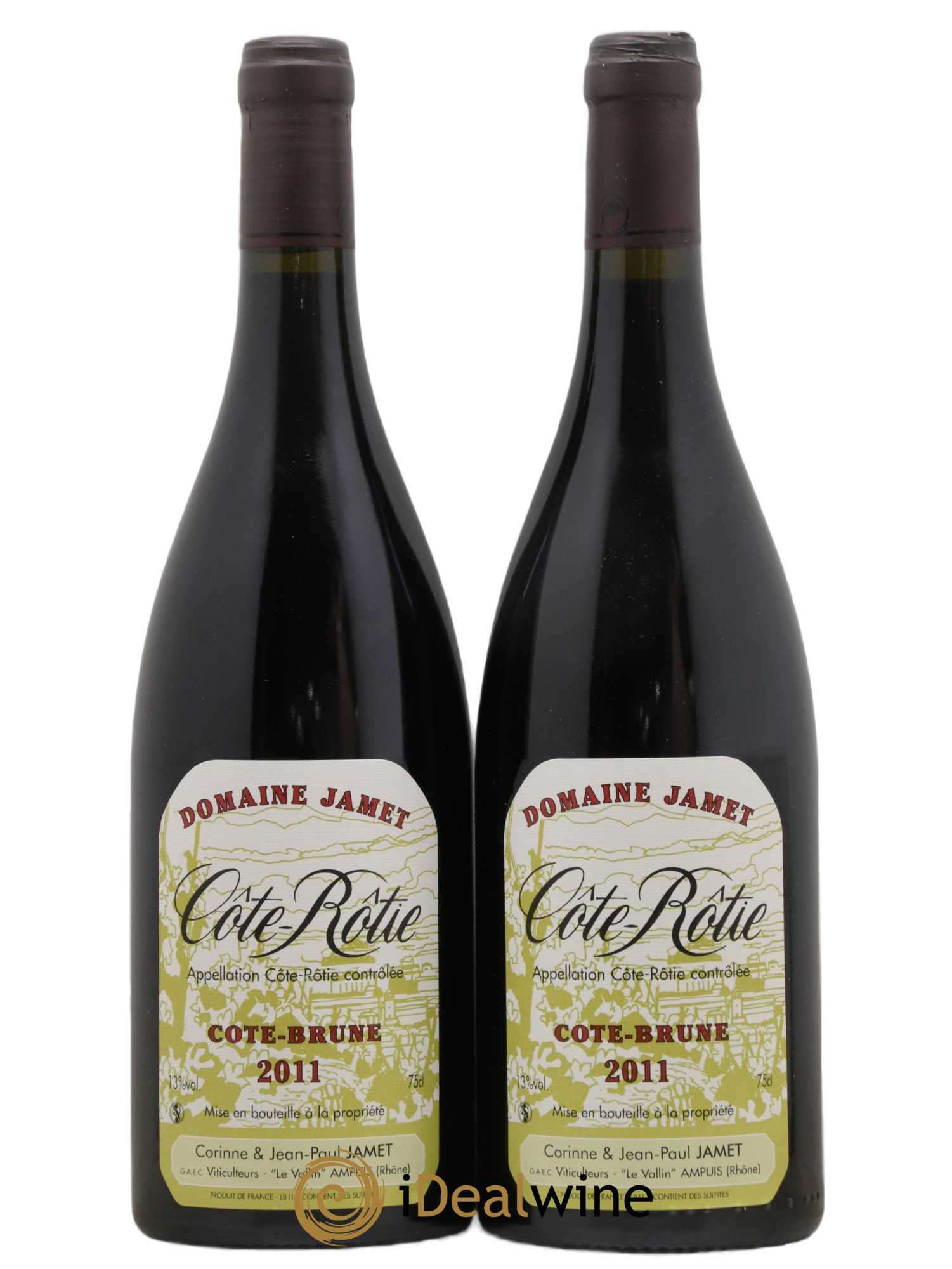 Côte-Rôtie Côte Brune Jamet (Domaine) 2011 - Lot de 2 bouteilles - 0