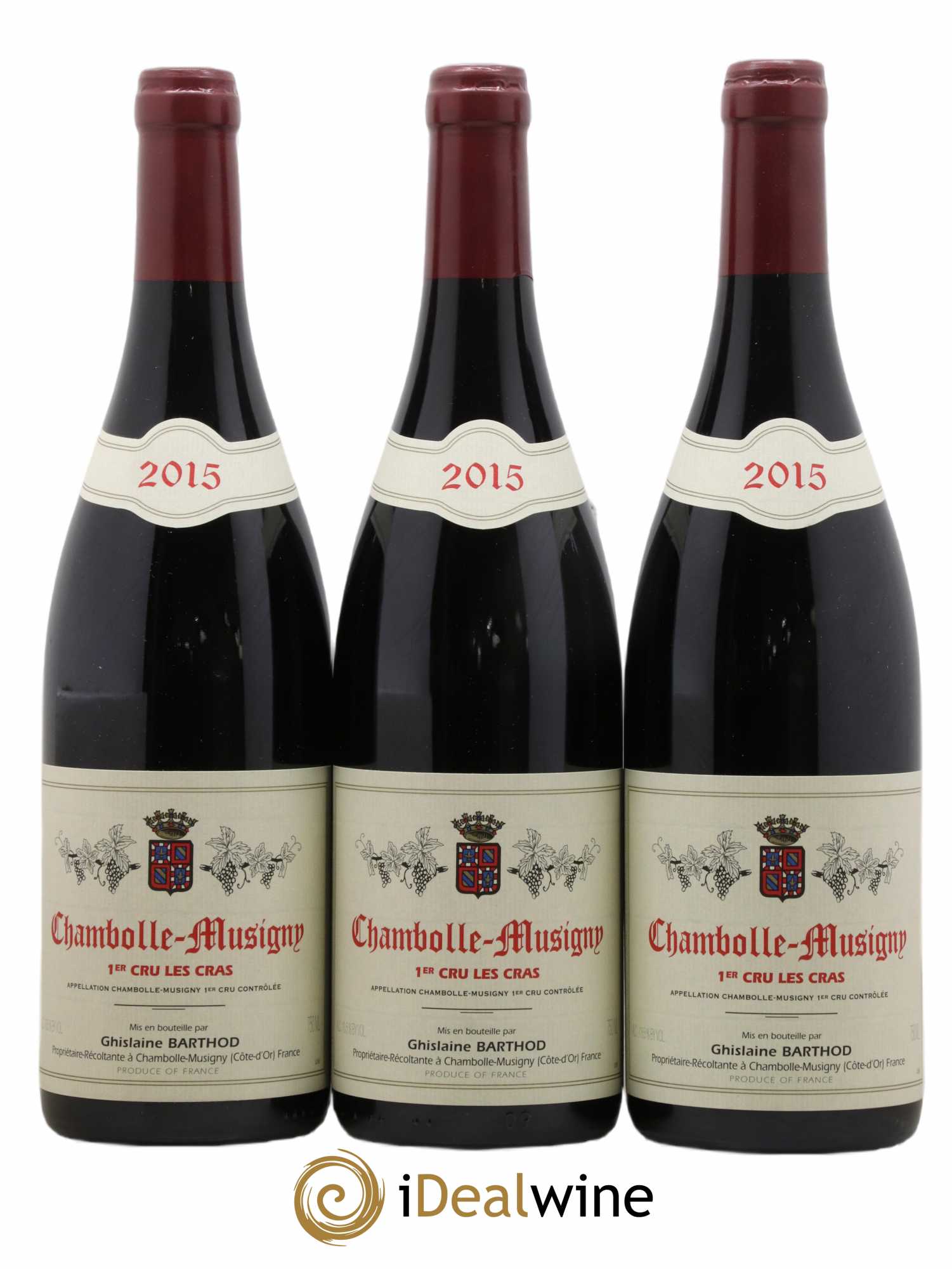 Chambolle-Musigny 1er Cru Les Cras Ghislaine Barthod 2015 - Lot de 3 bouteilles - 0