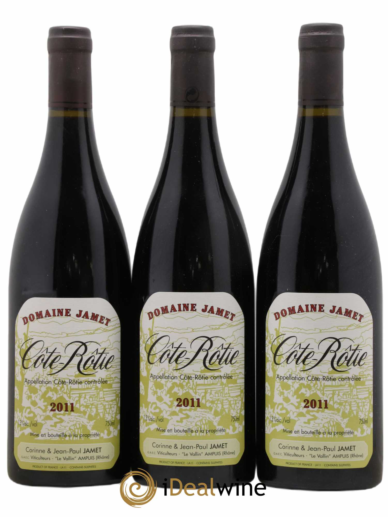 Côte-Rôtie Jamet (Domaine) 2011 - Lot de 3 bouteilles - 0