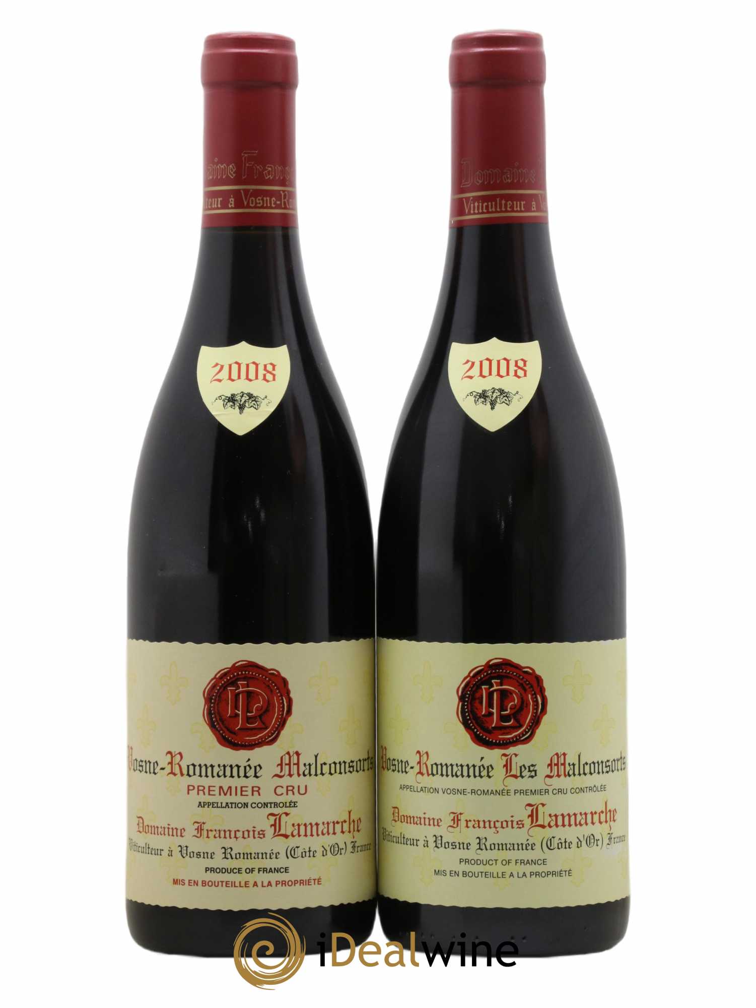 Vosne-Romanée 1er Cru Les Malconsorts Lamarche (Domaine) 2008 - Lot de 2 bouteilles - 0