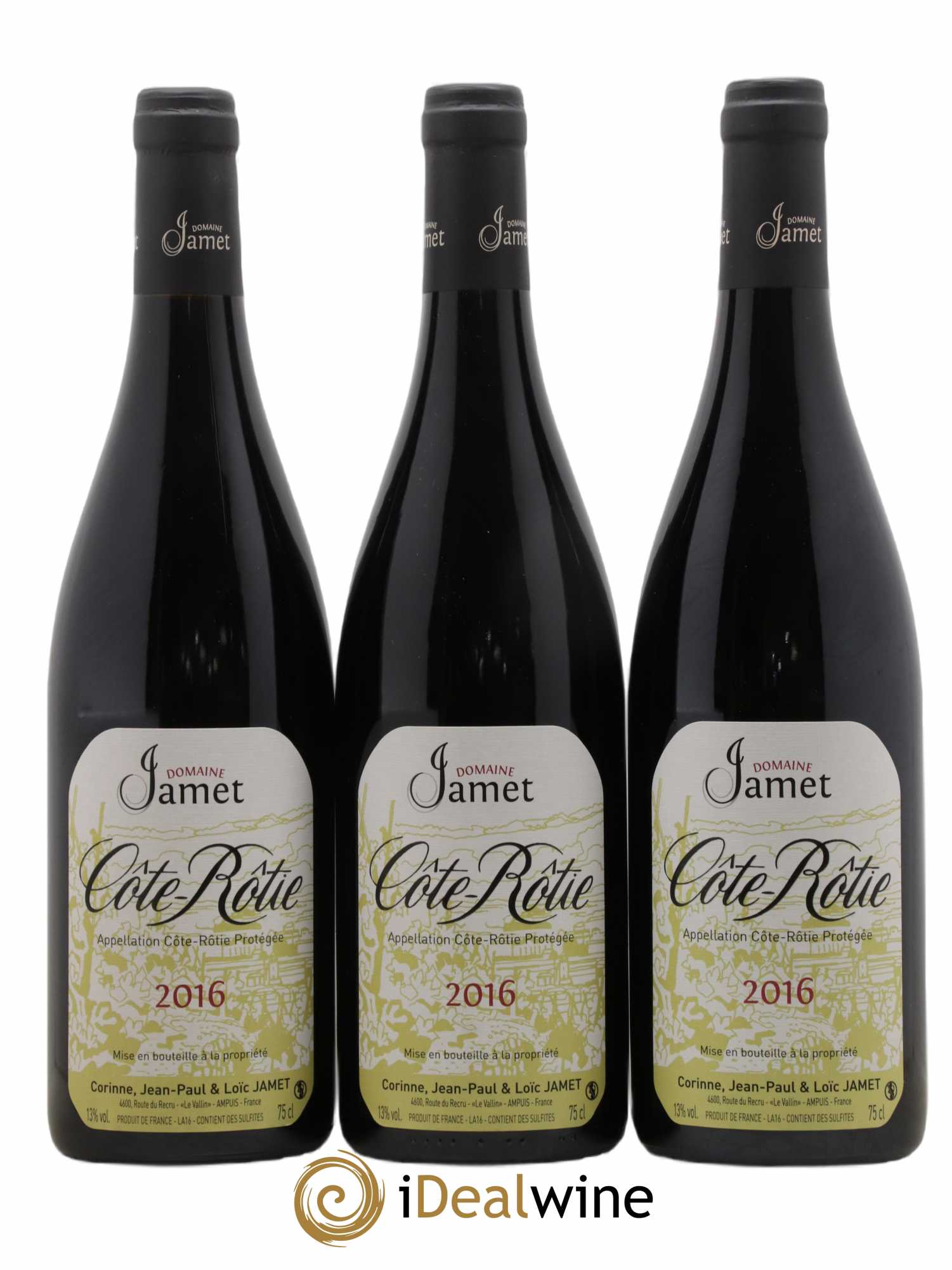 Côte-Rôtie Jamet (Domaine) 2016 - Lot de 3 bouteilles - 0