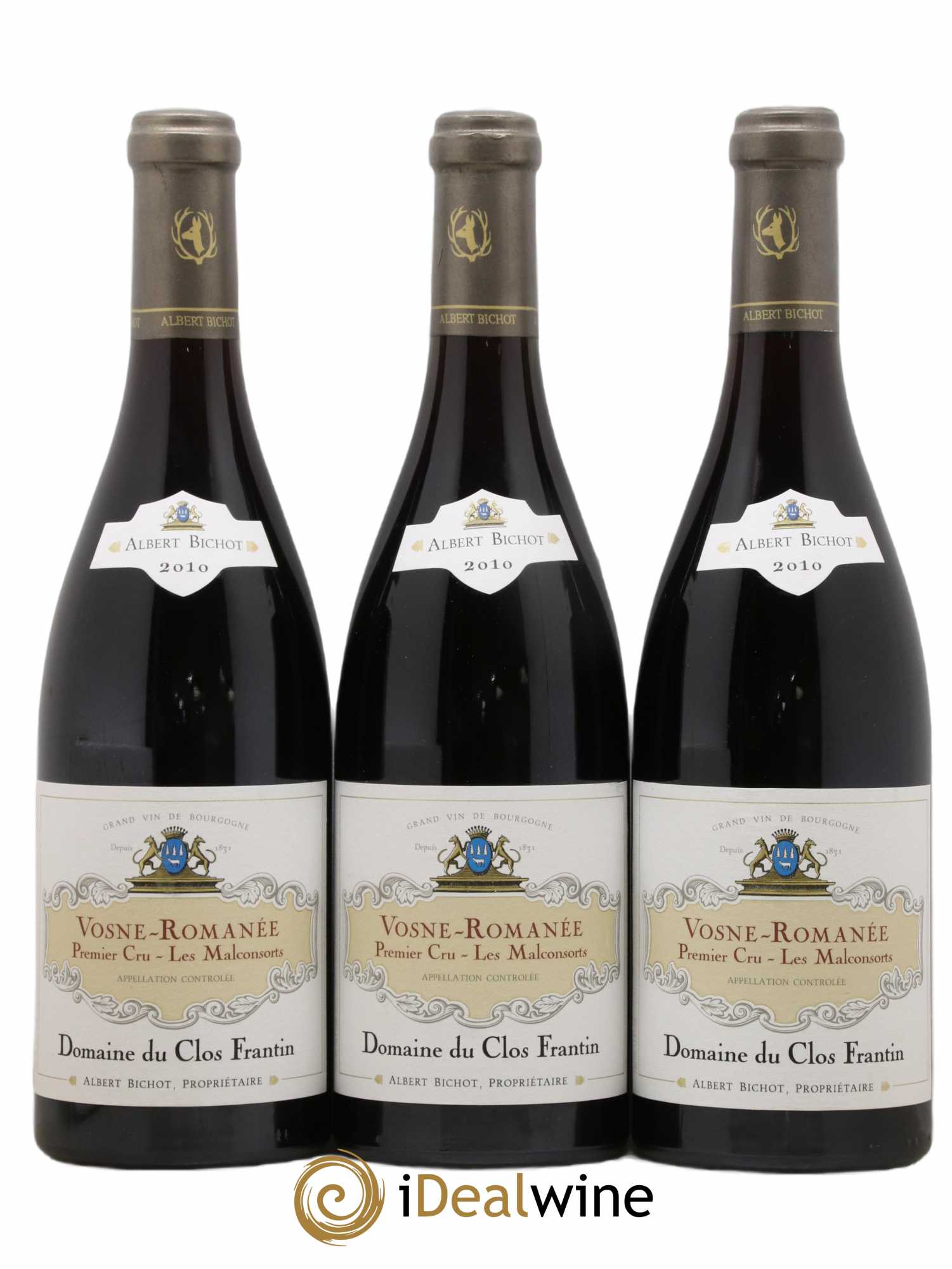 Vosne-Romanée 1er Cru Les Malconsorts Clos Frantin - Albert Bichot 2010 - Lot de 3 bouteilles - 0
