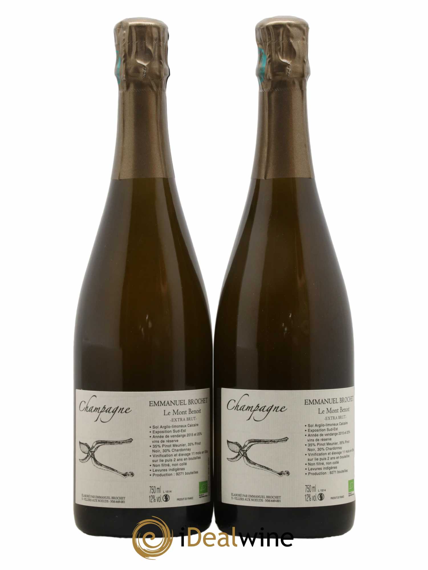 Le Mont Benoit Extra-Brut Emmanuel Brochet - Lot de 2 bouteilles - 0
