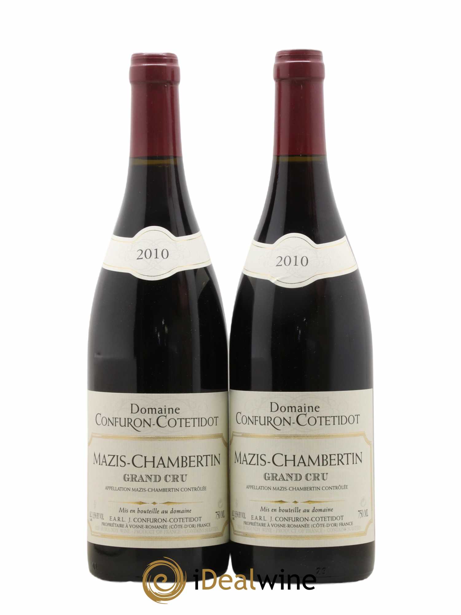 Mazis-Chambertin Grand Cru Confuron-Cotetidot 2010 - Lot de 2 bouteilles - 0