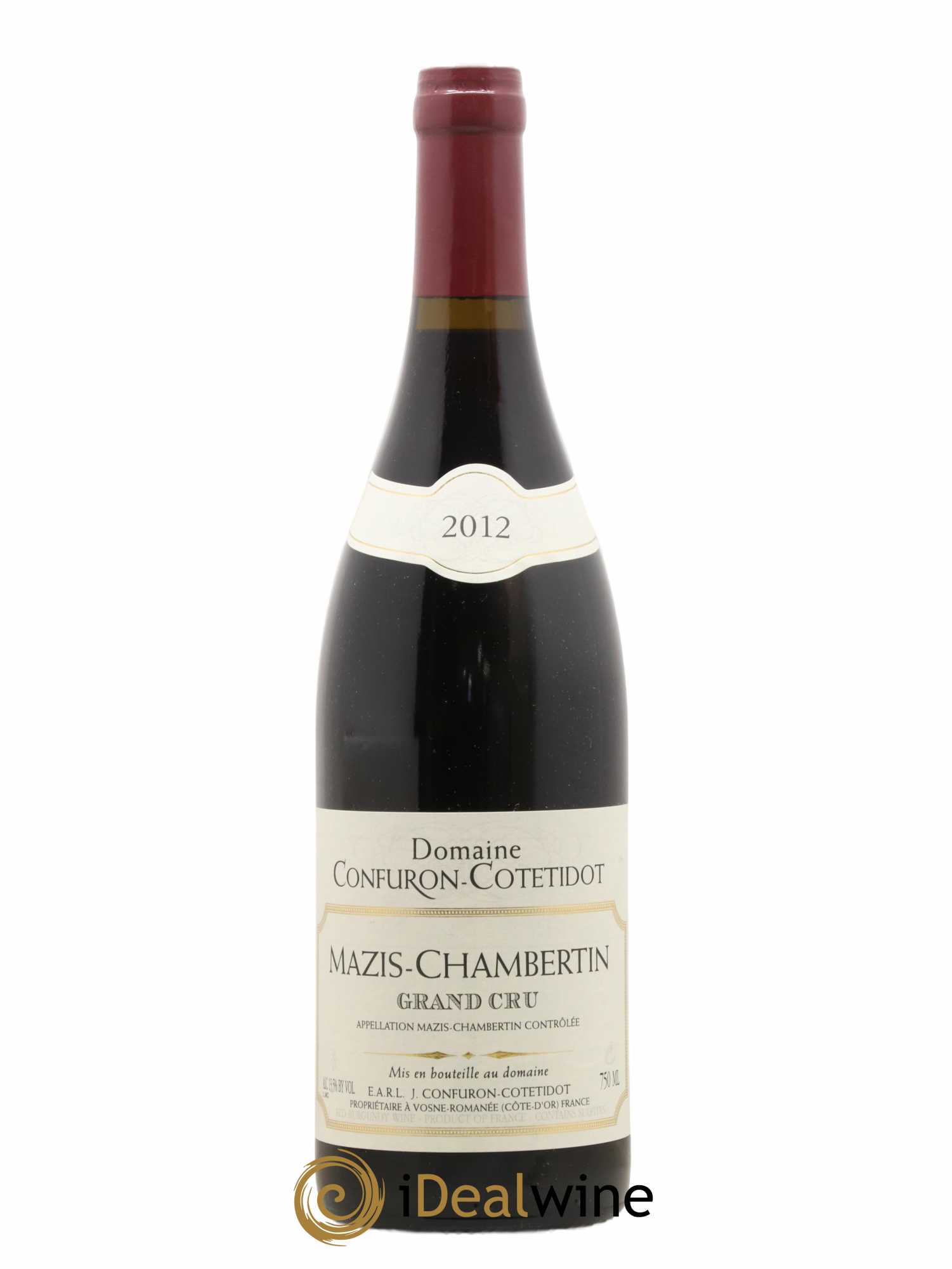 Mazis-Chambertin Grand Cru Confuron-Cotetidot 2012 - Lot de 1 bouteille - 0