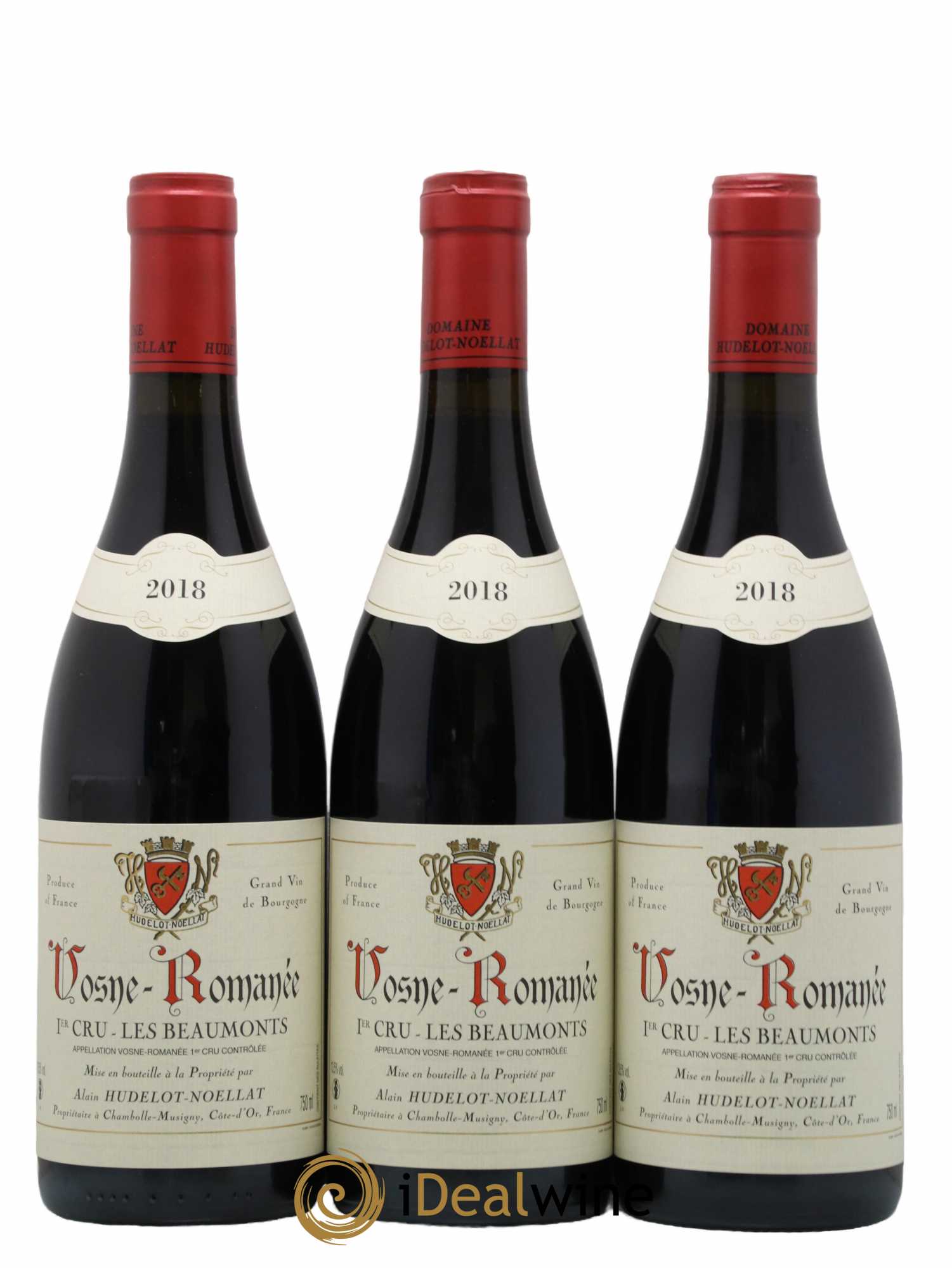 Vosne-Romanée 1er Cru Les Beaumonts Hudelot-Noëllat 2018 - Lot de 3 bouteilles - 0
