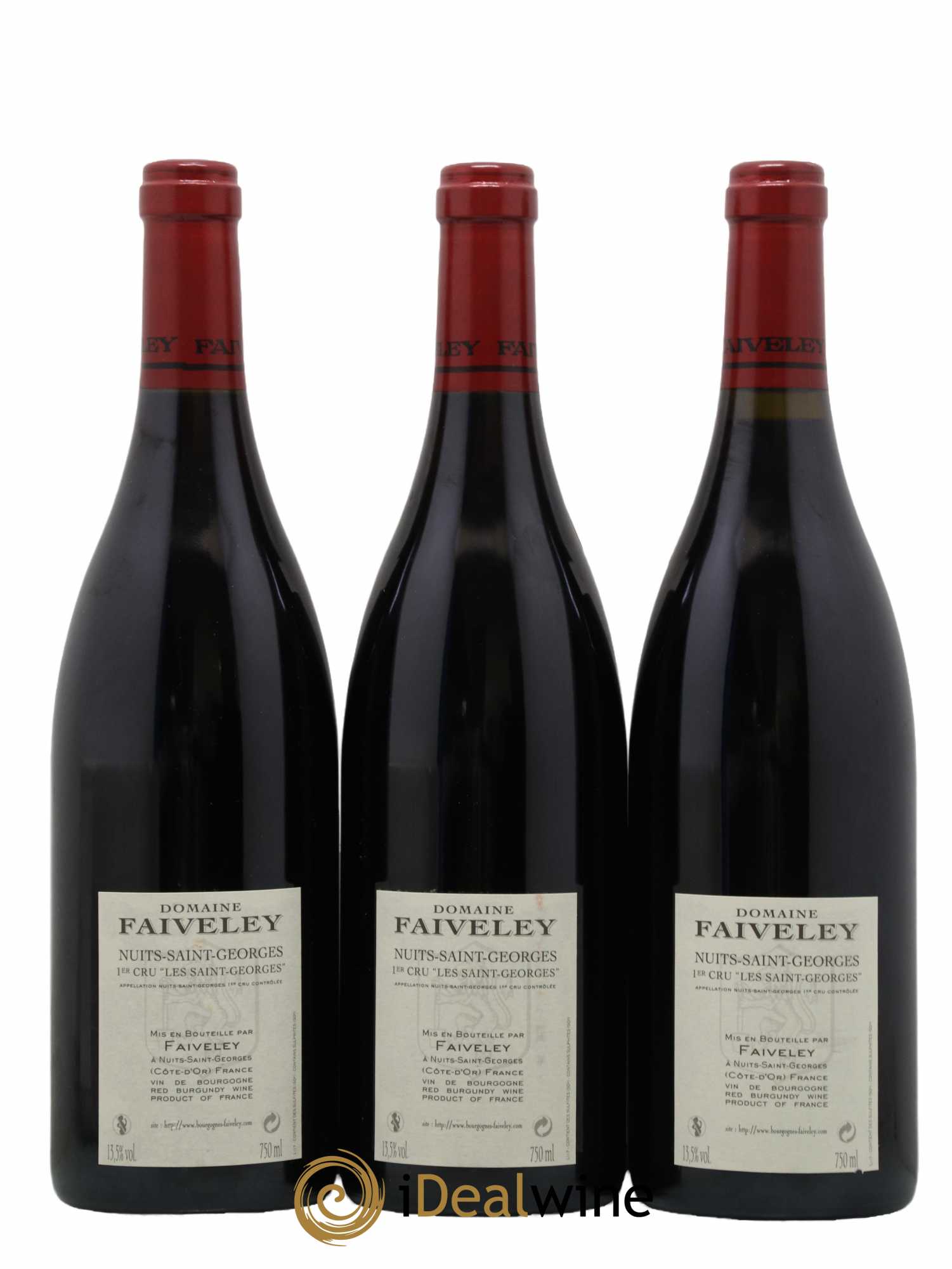 Nuits-Saint-Georges 1er Cru Les Saint-Georges Faiveley 2010 - Lot de 3 bouteilles - 1