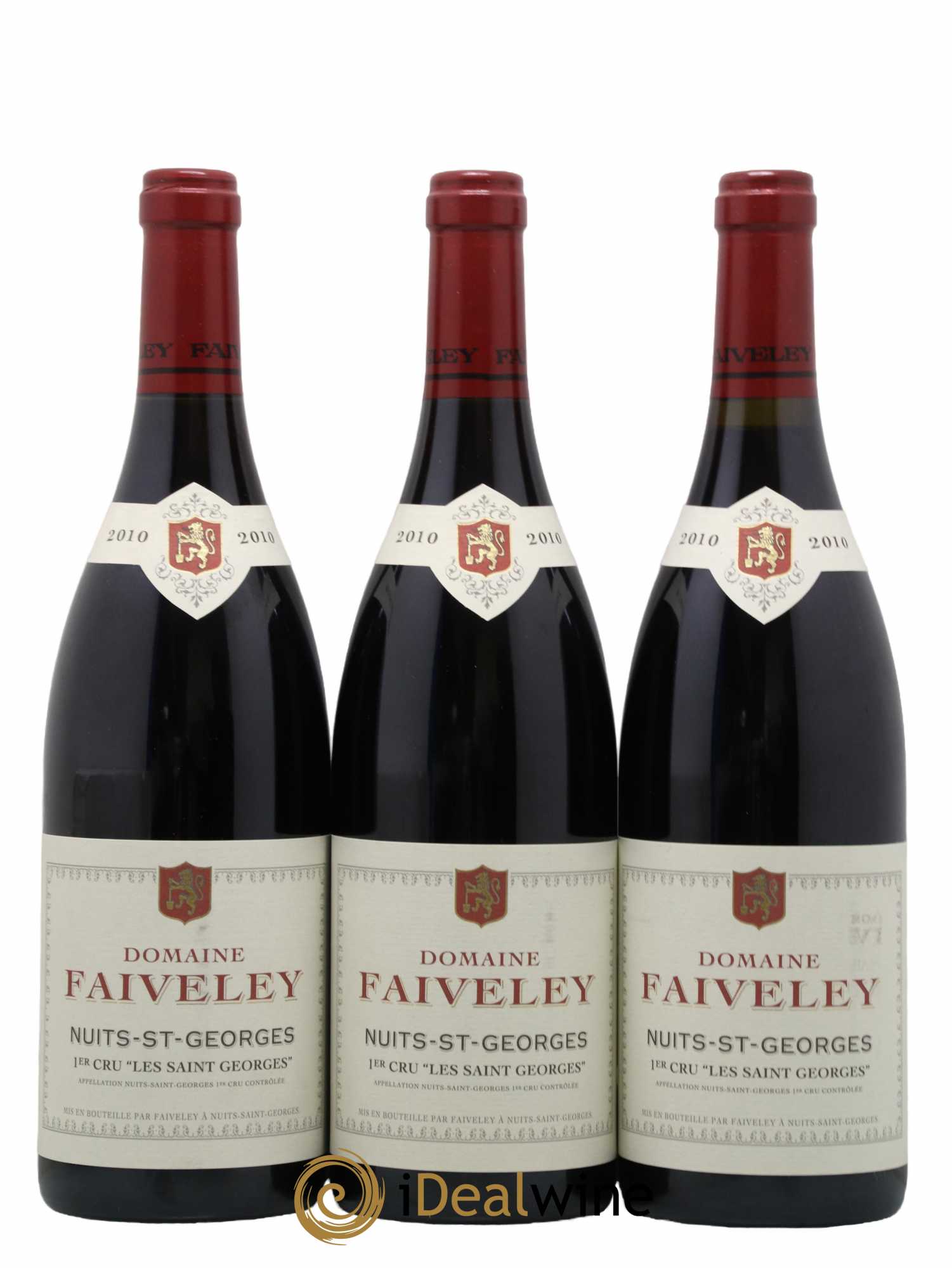 Nuits-Saint-Georges 1er Cru Les Saint-Georges Faiveley 2010 - Lot de 3 bouteilles - 0