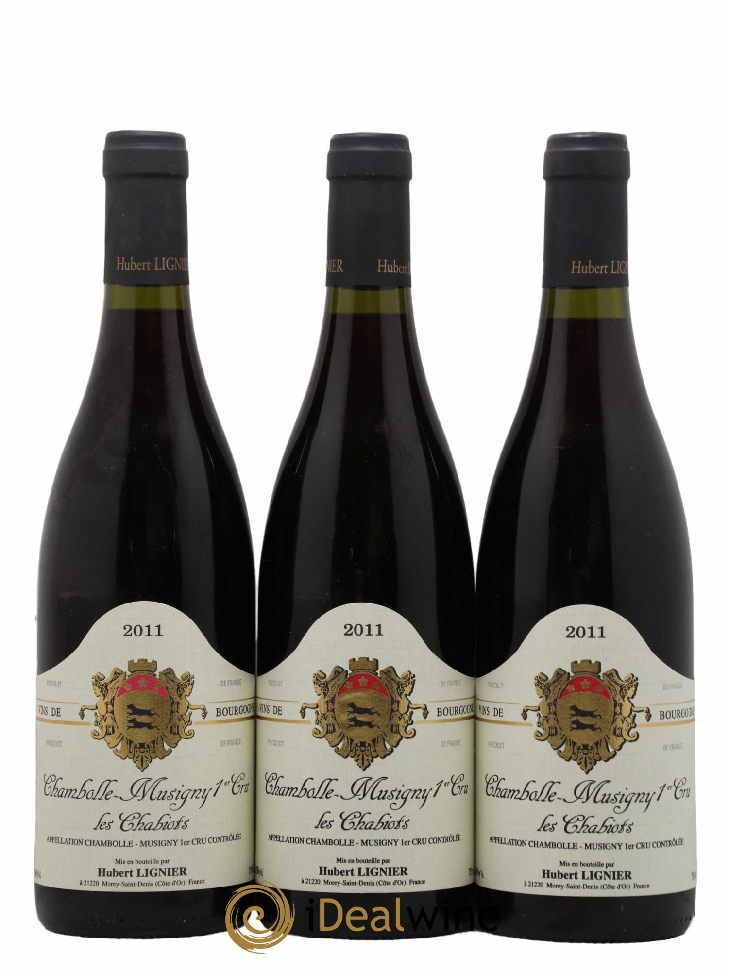 Chambolle-Musigny 1er Cru Les Chabiots Hubert Lignier (Domaine) 2011 - Lot de 3 bouteilles - 0