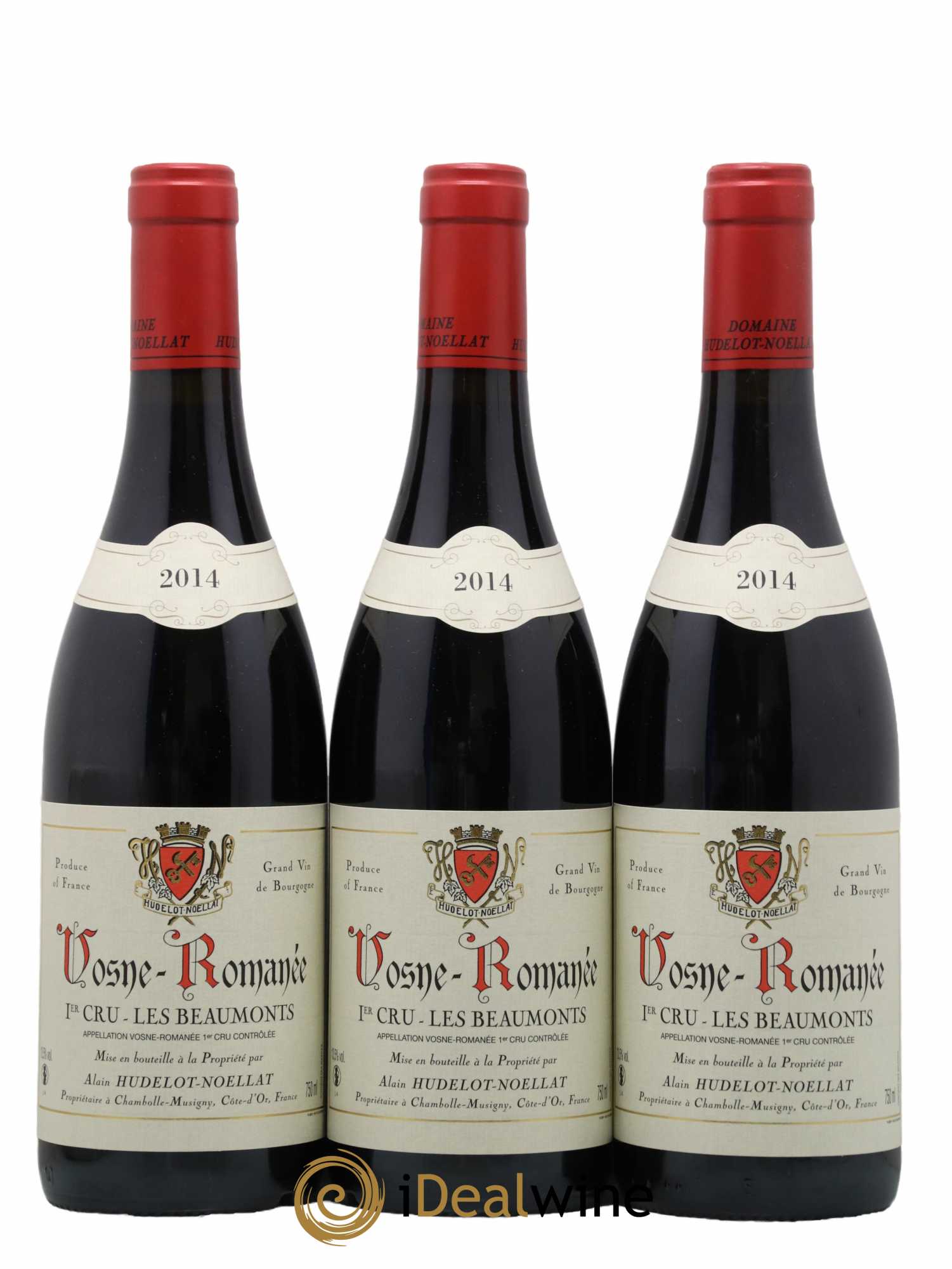 Vosne-Romanée 1er Cru Les Beaumonts Hudelot-Noëllat 2014 - Lot de 3 bouteilles - 0