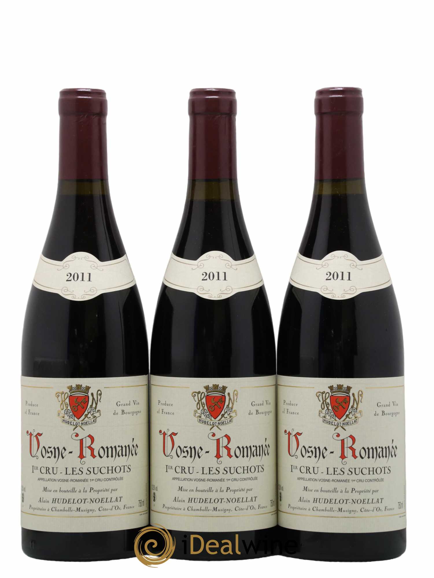 Vosne-Romanée 1er Cru Les Suchots Hudelot-Noëllat 2011 - Lot de 3 bouteilles - 0