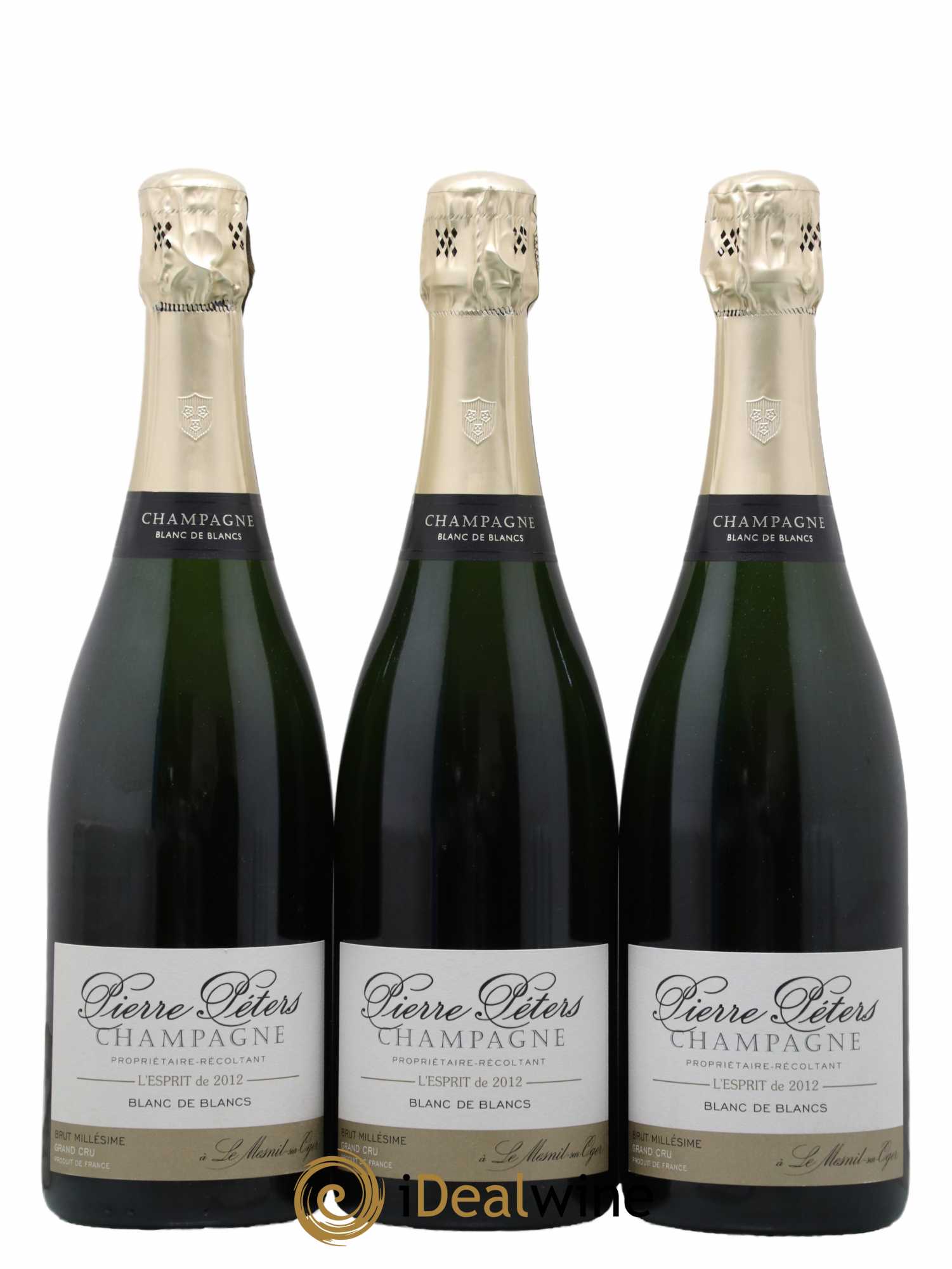 l'Esprit Blanc de Blancs Brut Pierre Péters Grand Cru 2012 - Lot de 3 bouteilles - 0