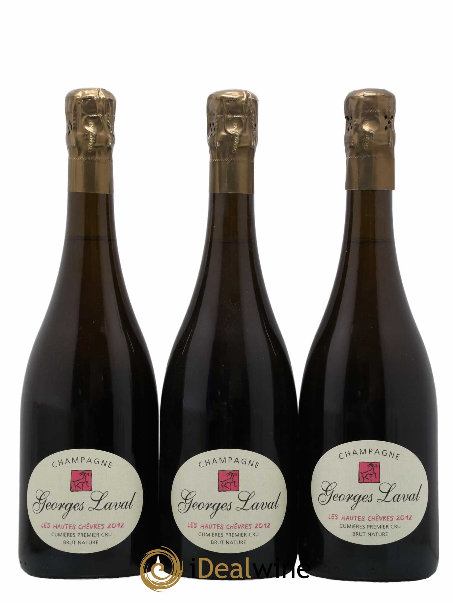 Les Hautes Chèvres 1er Cru Brut Nature Georges Laval 2012 - Lot de 3 bouteilles - 0