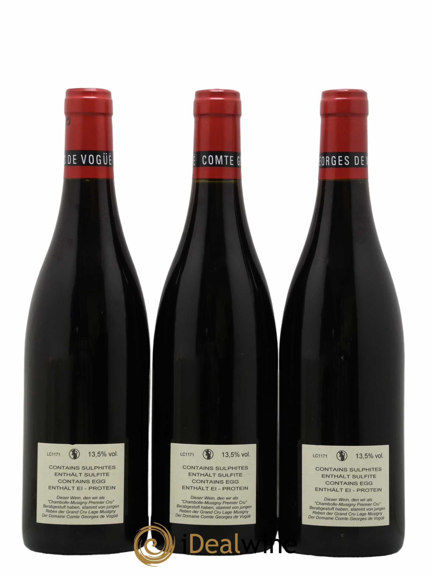 Chambolle-Musigny 1er Cru Comte Georges de Vogüé 2017 - Lot de 3 bouteilles - 1