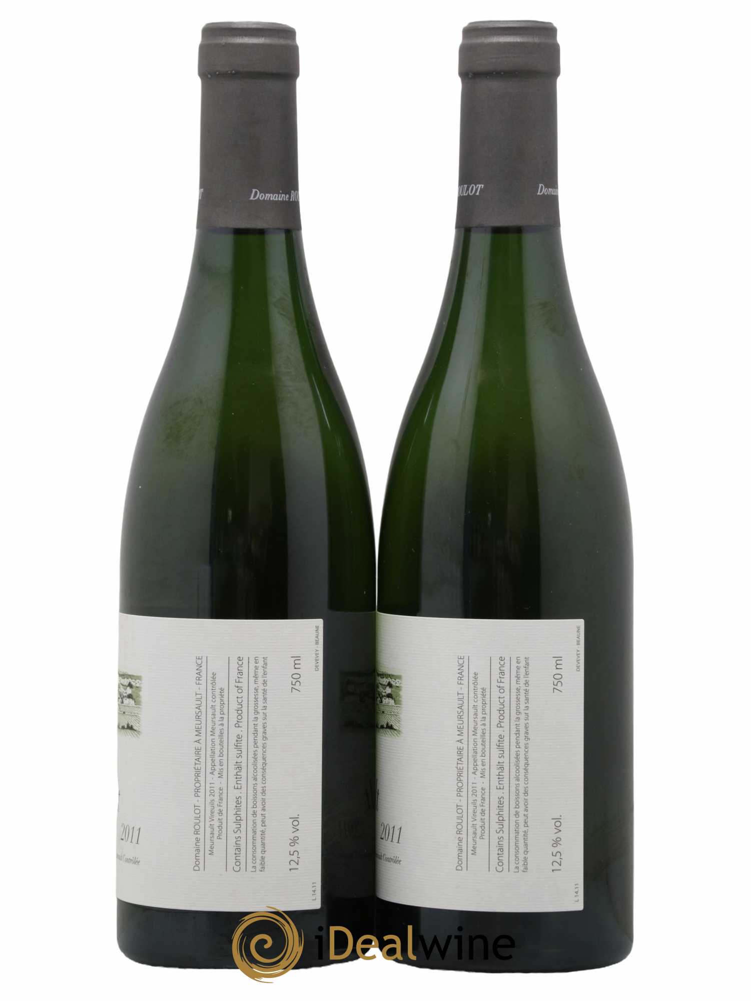 Meursault Les Vireuils Roulot (Domaine) 2011 - Lot de 2 bouteilles - 1