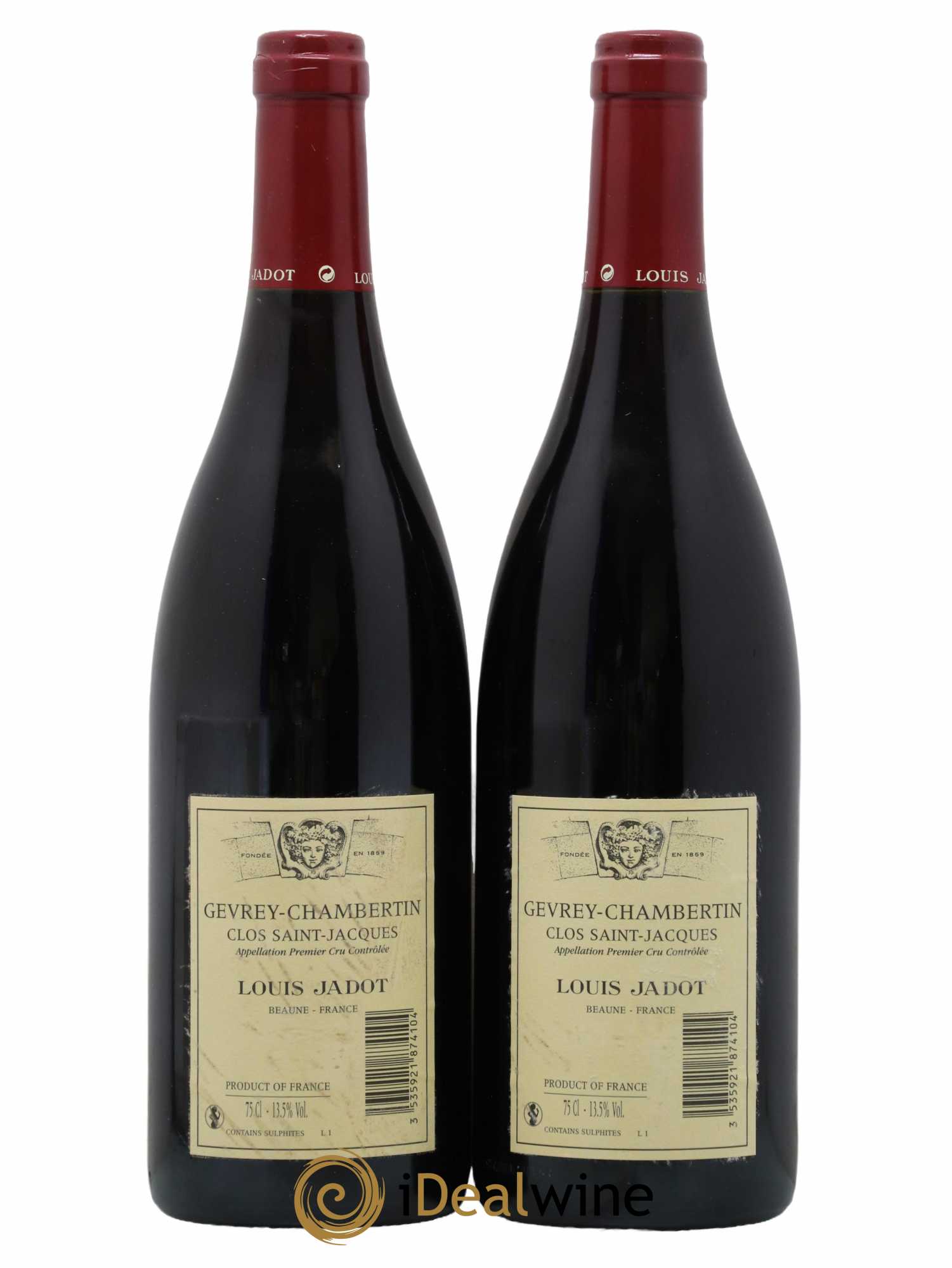 Gevrey-Chambertin 1er Cru Clos Saint Jacques Domaine Louis Jadot 2010 - Lot de 2 bouteilles - 1