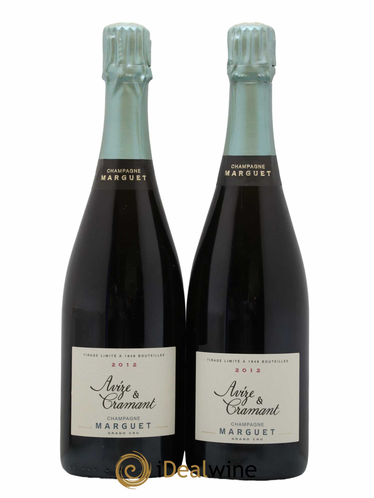 Avize & Cramant Grand Cru Extra-Brut Marguet Extra Brut 2012 - Lot de 2 bouteilles - 0