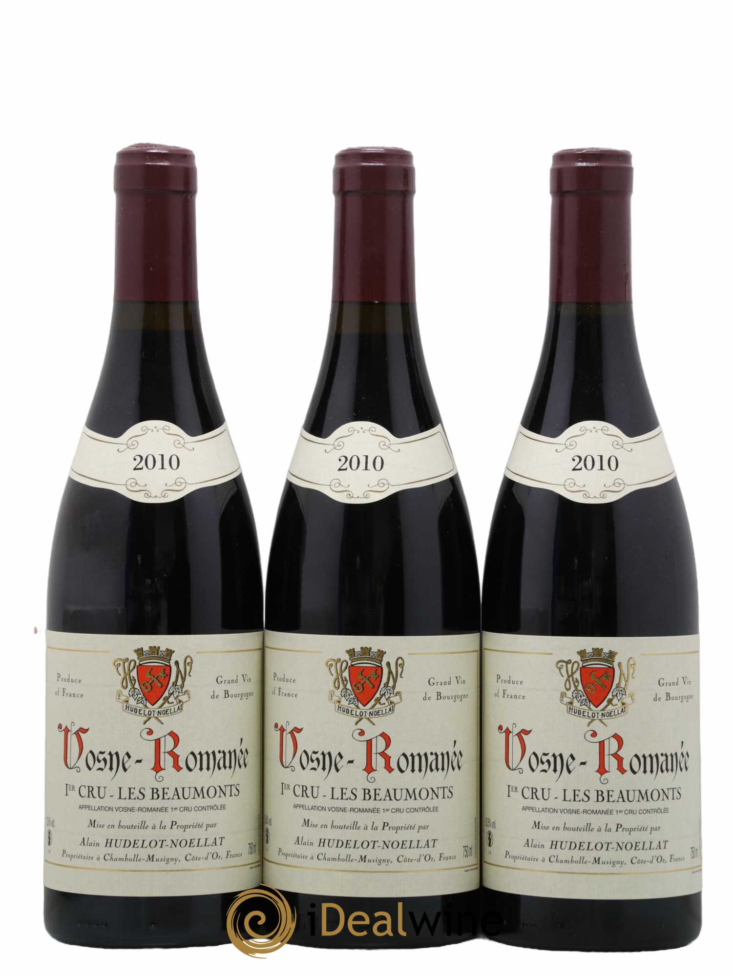 Vosne-Romanée 1er Cru Les Beaumonts Hudelot-Noëllat 2010 - Lot de 3 bouteilles - 0