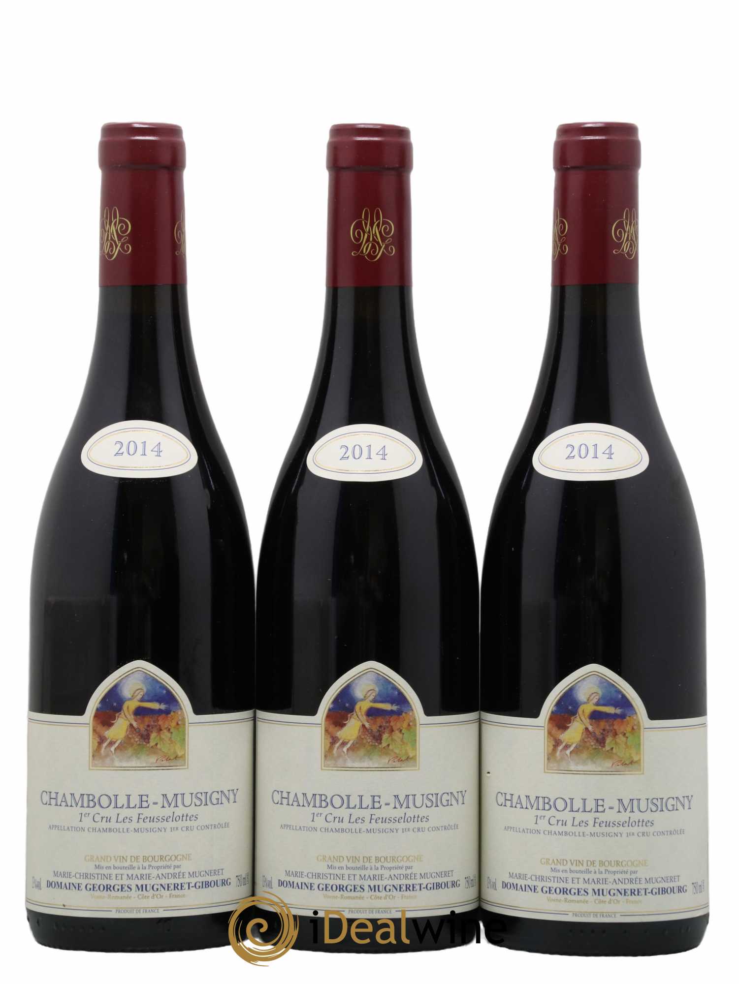 Chambolle-Musigny 1er Cru Les Feusselottes Mugneret-Gibourg (Domaine) 2014 - Lot de 3 bouteilles - 0