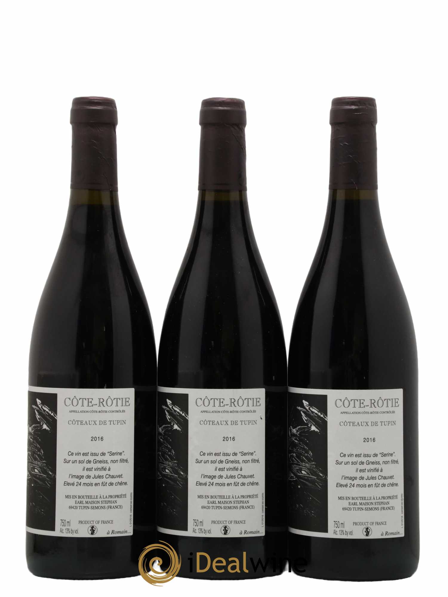 Côte-Rôtie Coteaux de Tupin Jean-Michel Stephan 2016 - Lot de 3 bouteilles - 1